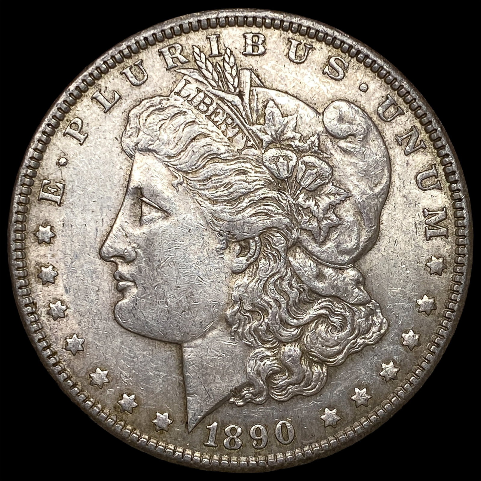 1890 Silver Morgan Dollar CLOSELY UNCIRCULATED: 1890 Silver Morgan Dollar CLOSELY UNCIRCULATED