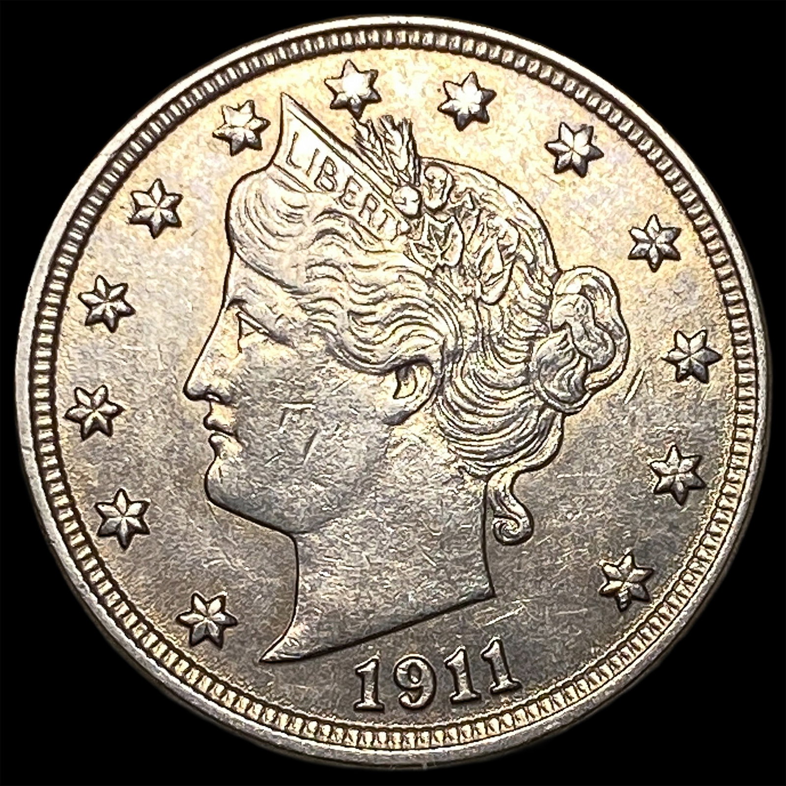 1911 Liberty Head Nickel CHOICE AU: 1911 Liberty Head Nickel CHOICE AU