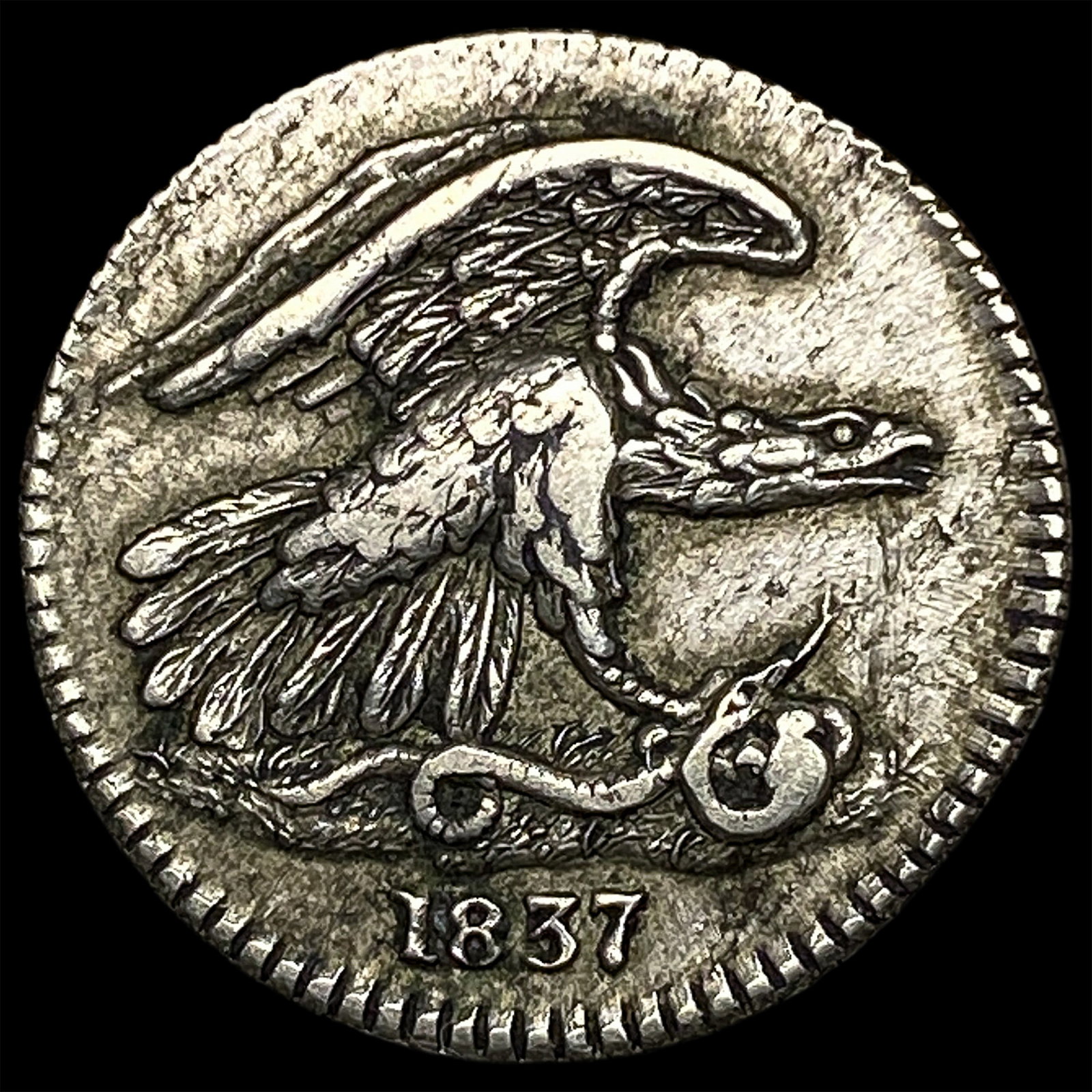 1837 Feuchtwanger's Composition One Cent CLOSELY UNCIRCULATED: 1837 Feuchtwanger's Composition One Cent CLOSELY UNCIRCULATED