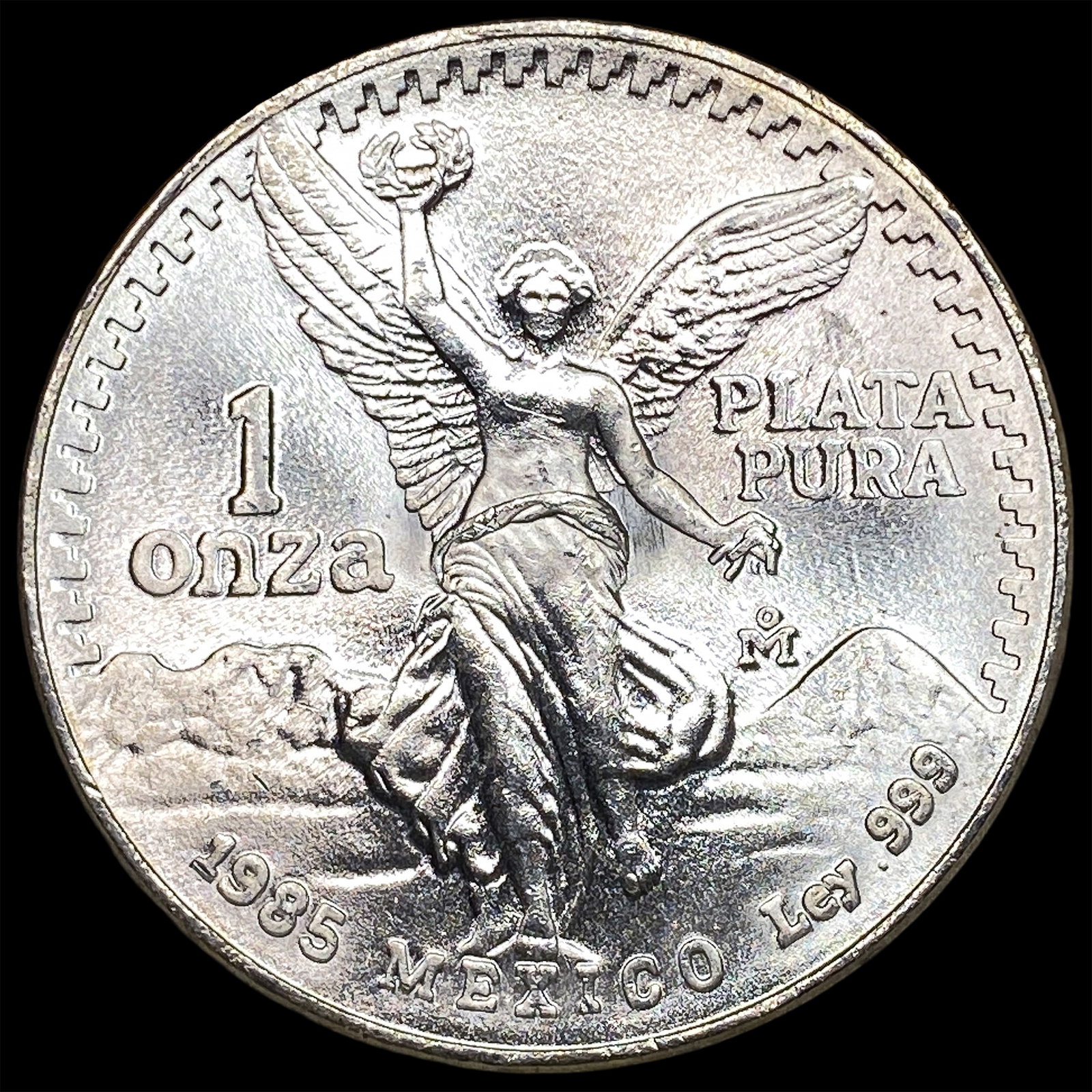 1985 Mexico 1 Onza Silver Libertad SUPERB GEM BU: 1985 Mexico 1 Onza Silver Libertad SUPERB GEM BU