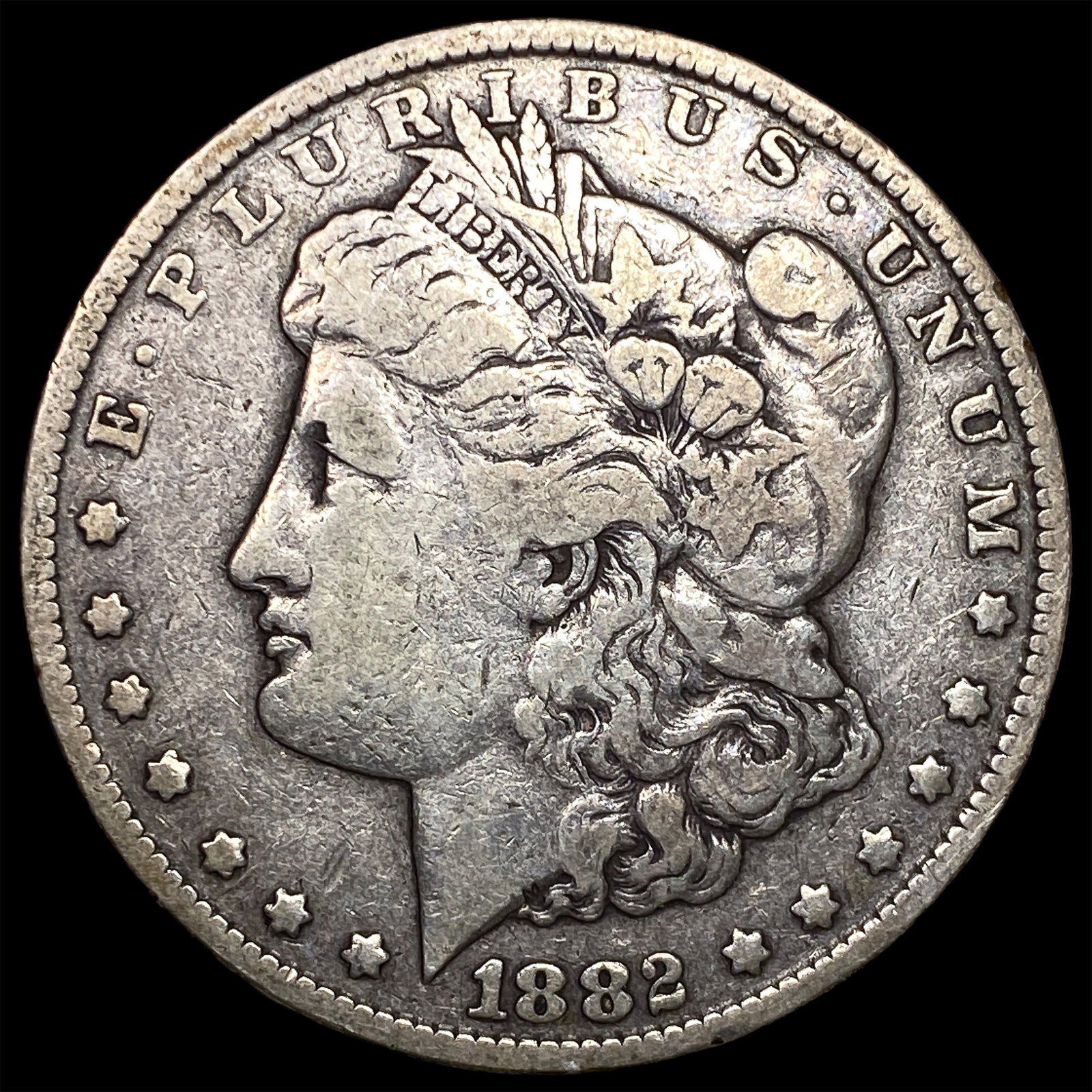 1882-CC Silver Morgan Dollar LIGHTLY CIRCULATED: 1882-CC Silver Morgan Dollar LIGHTLY CIRCULATED