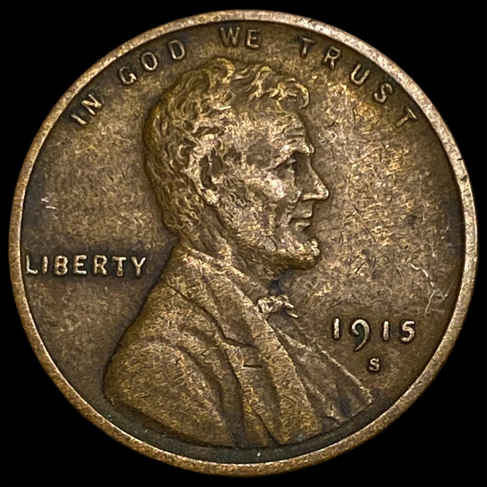 1915-S Lincoln Wheat Cent NEARLY UNCIRCULATED: 1915-S Lincoln Wheat Cent NEARLY UNCIRCULATED