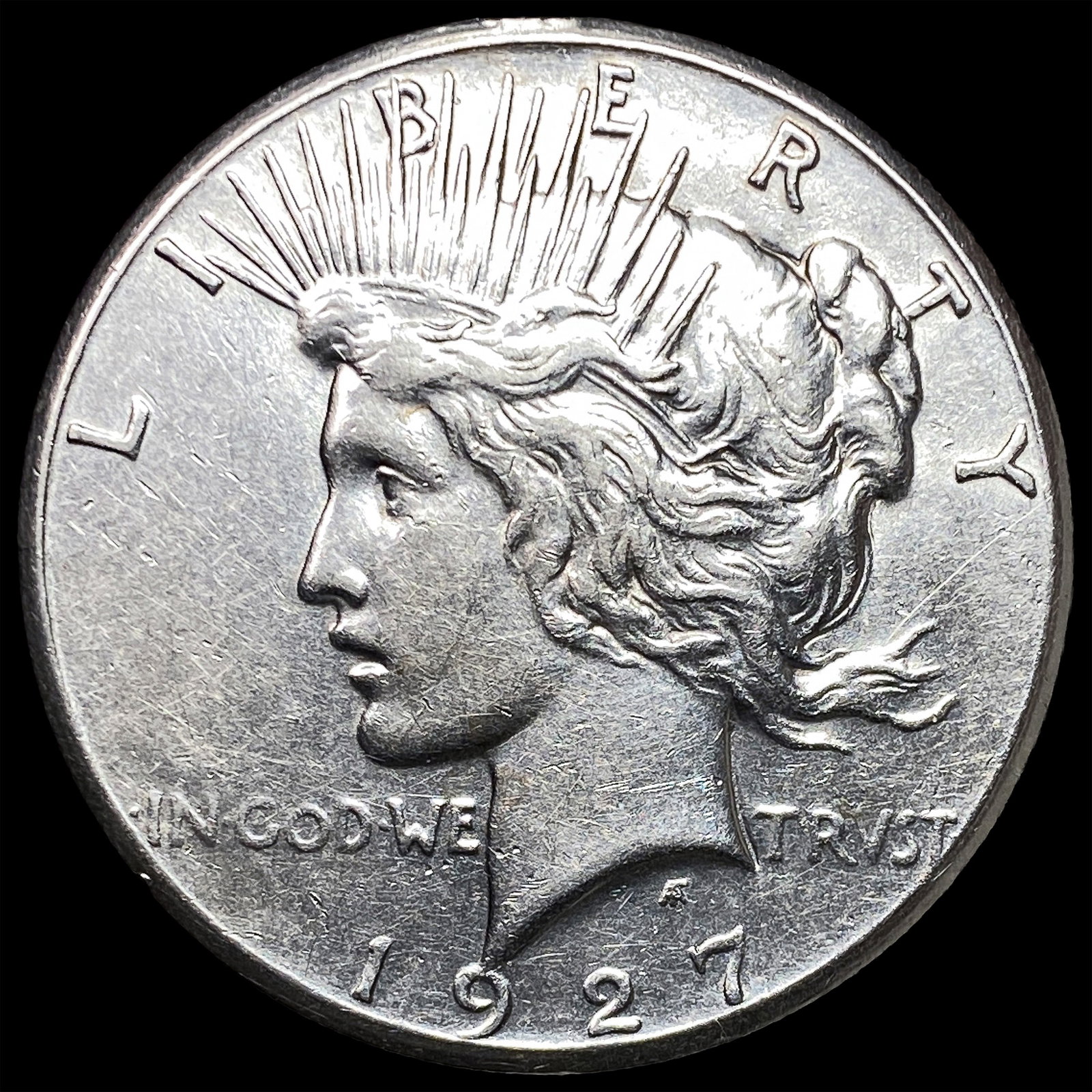 1927 Peace Silver Dollar CLOSELY UNCIRCULATED: 1927 Peace Silver Dollar CLOSELY UNCIRCULATED