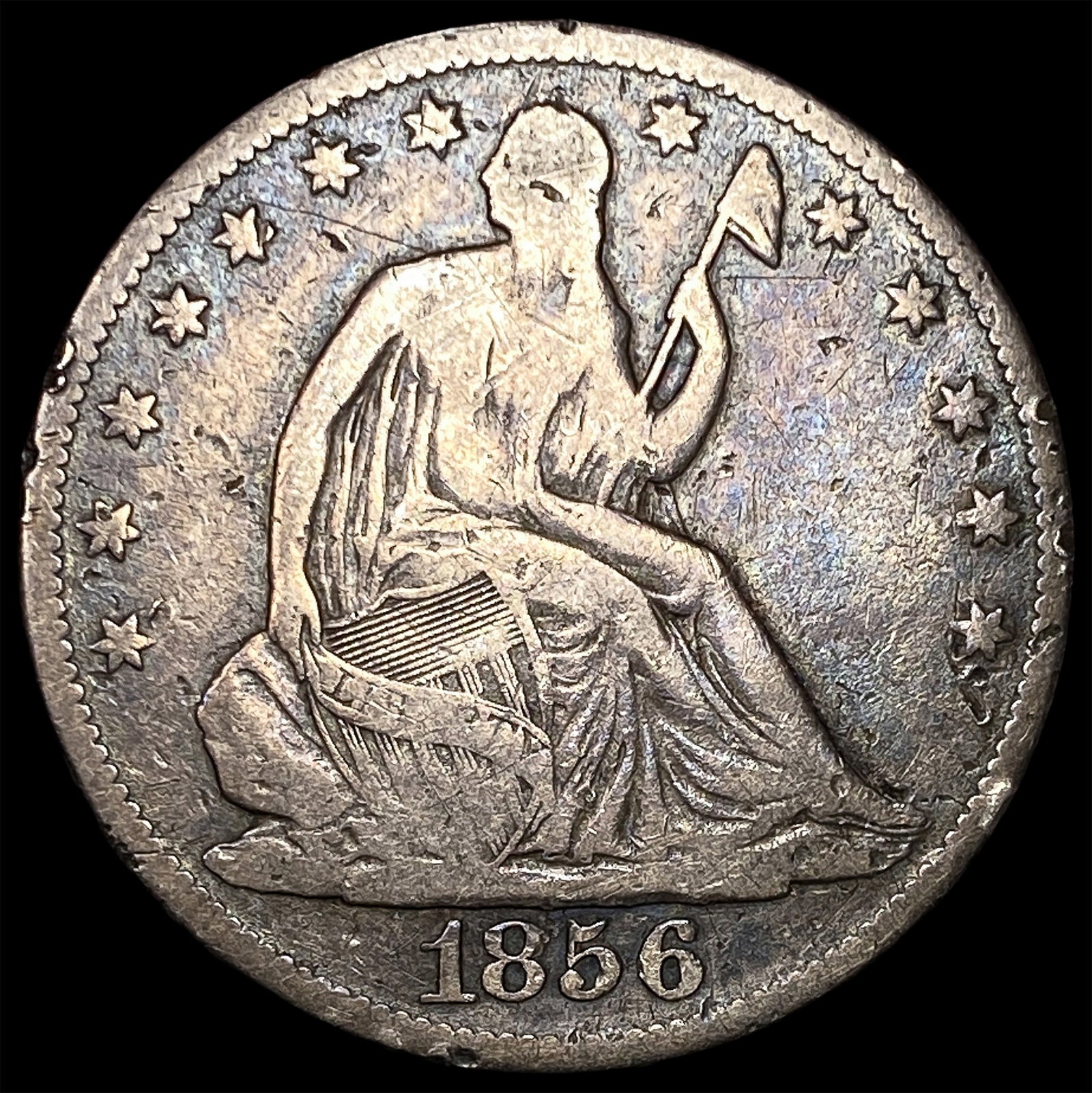 1856-O Silver Half Dollar LIGHTLY CIRCULATED: 1856-O Silver Half Dollar LIGHTLY CIRCULATED