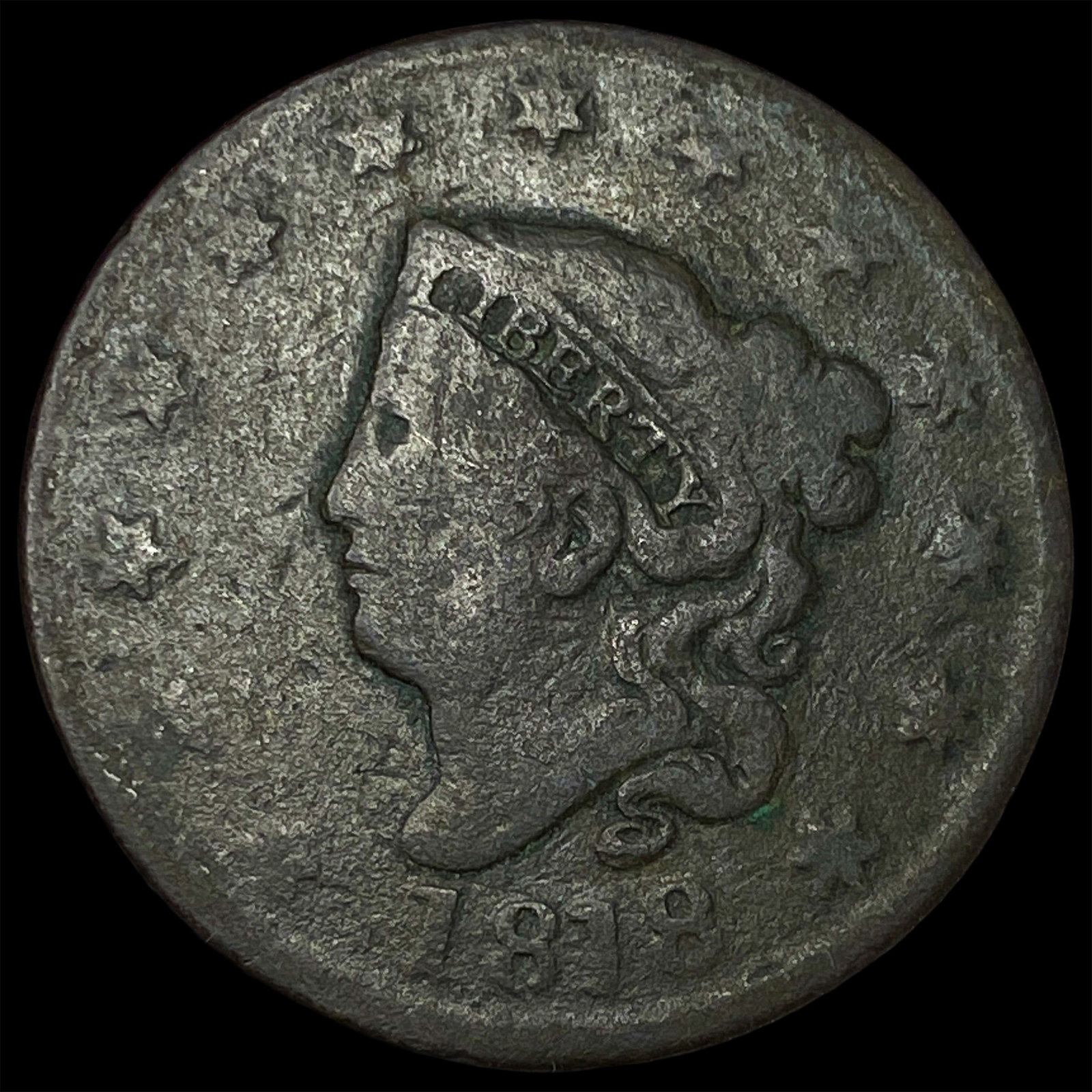 1818 Large Cent NICELY CIRCULATED: 1818 Large Cent NICELY CIRCULATED