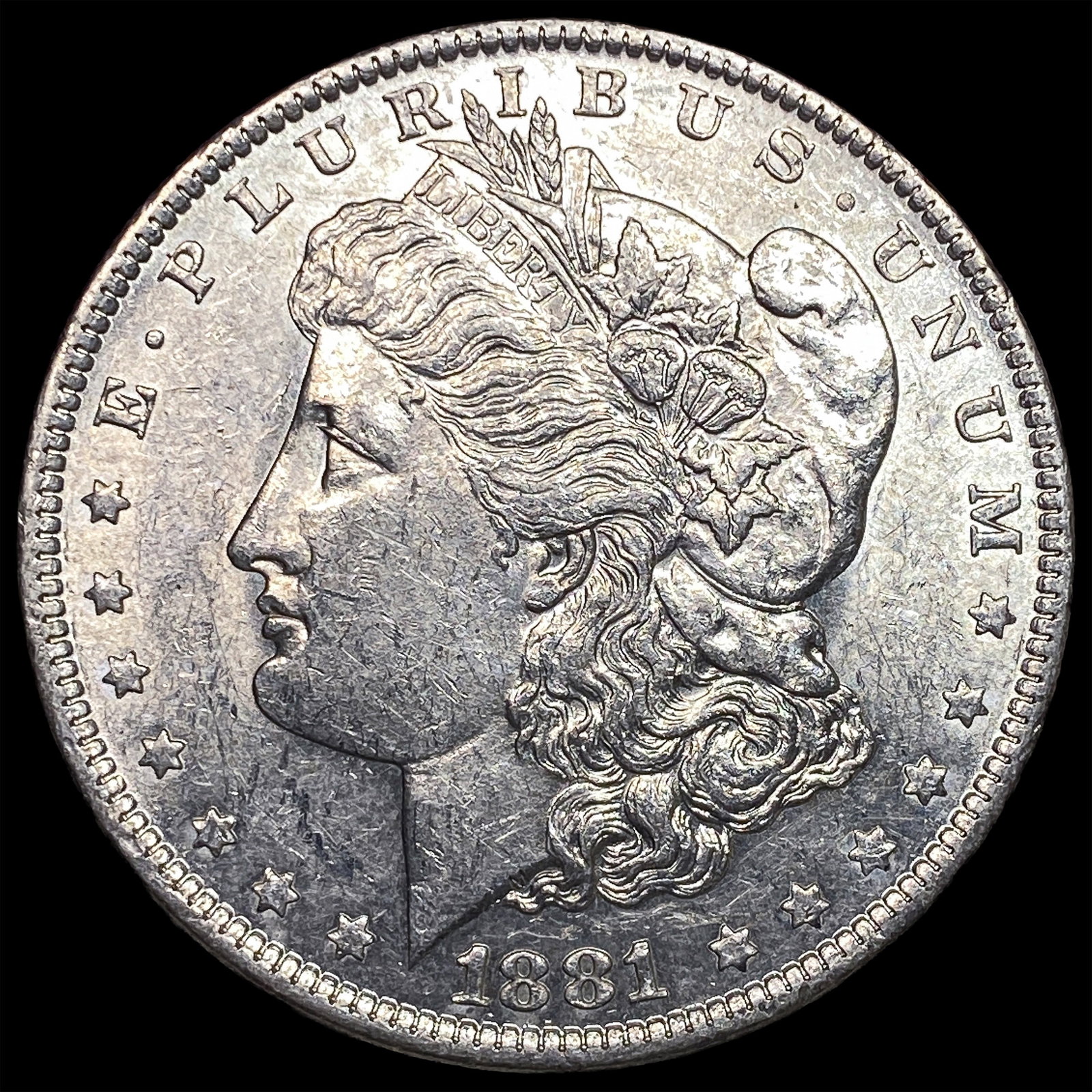 1881-S Silver Morgan Dollar CLOSELY UNCIRCULATED: 1881-S Silver Morgan Dollar CLOSELY UNCIRCULATED