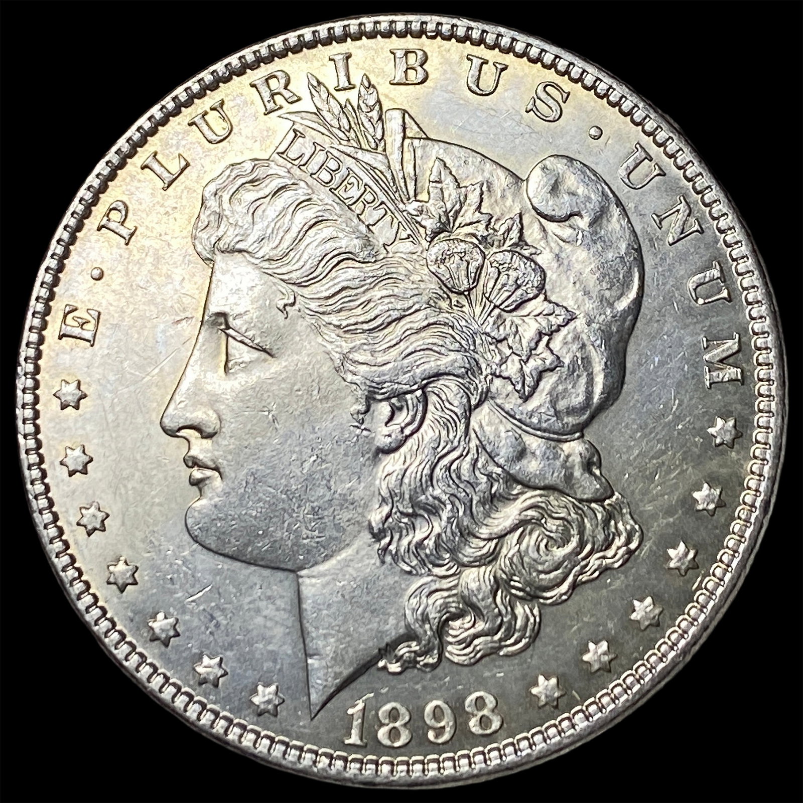 1898-S Silver Morgan Dollar CLOSELY UNCIRCULATED: 1898-S Silver Morgan Dollar CLOSELY UNCIRCULATED