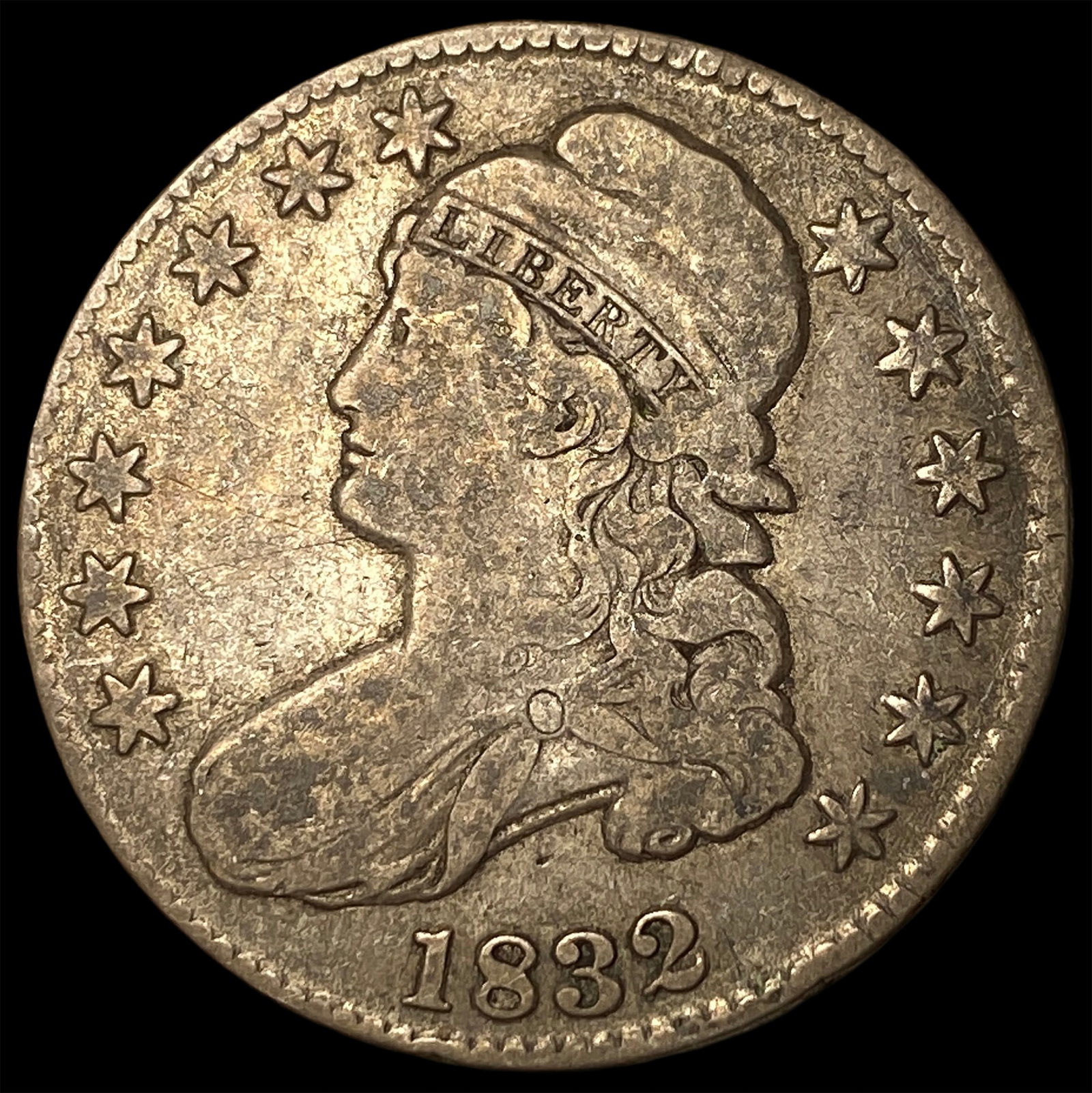 1832 Capped Bust Half Dollar LIGHTLY CIRCULATED: 1832 Capped Bust Half Dollar LIGHTLY CIRCULATED