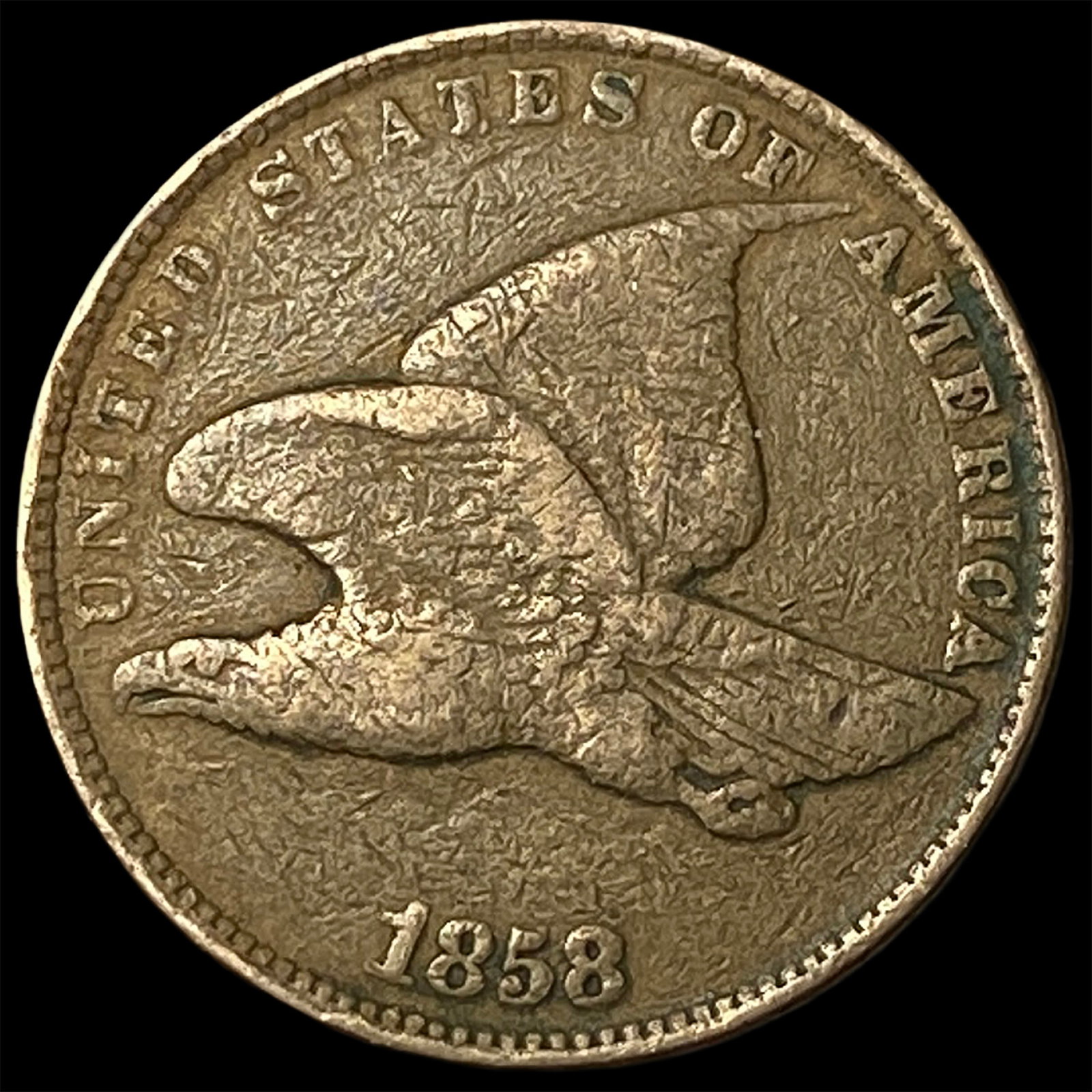 1858 Flying Eagle Cent LIGHTLY CIRCULATED: 1858 Flying Eagle Cent LIGHTLY CIRCULATED