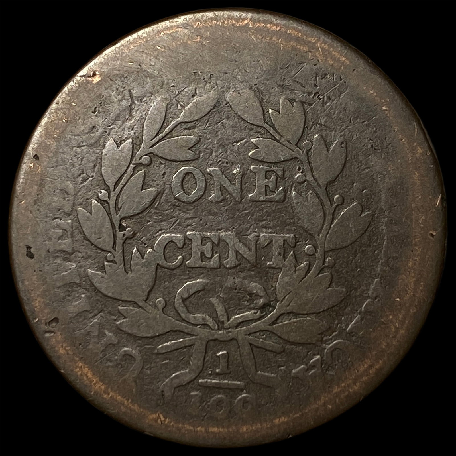 1807 Copper Draped Bust Large Cent NICELY CIRCULATED - 2