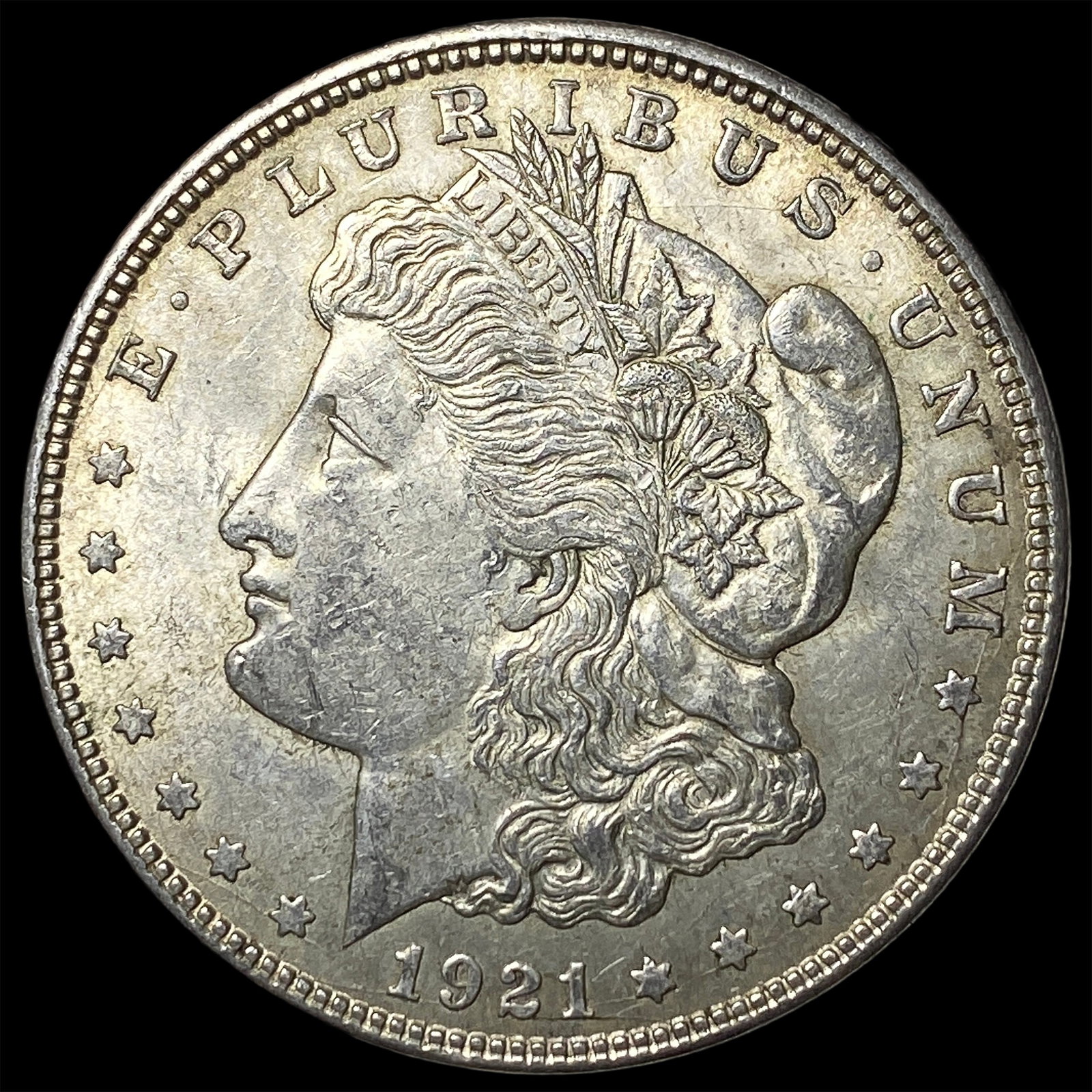 1921 Silver Morgan Dollar CLOSELY UNCIRCULATED: 1921 Silver Morgan Dollar CLOSELY UNCIRCULATED