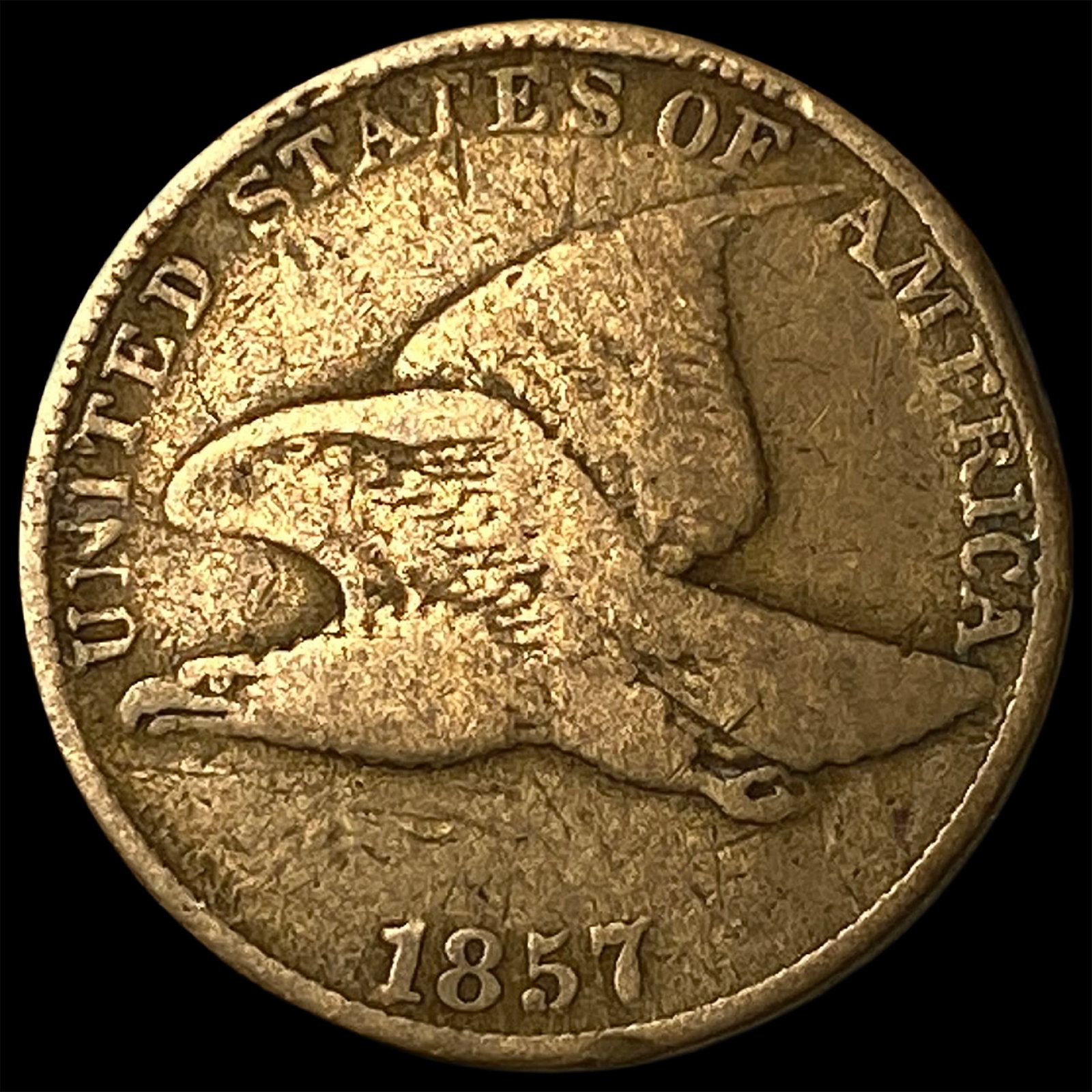 1857 Flying Eagle Cent LIGHTLY CIRCULATED: 1857 Flying Eagle Cent LIGHTLY CIRCULATED