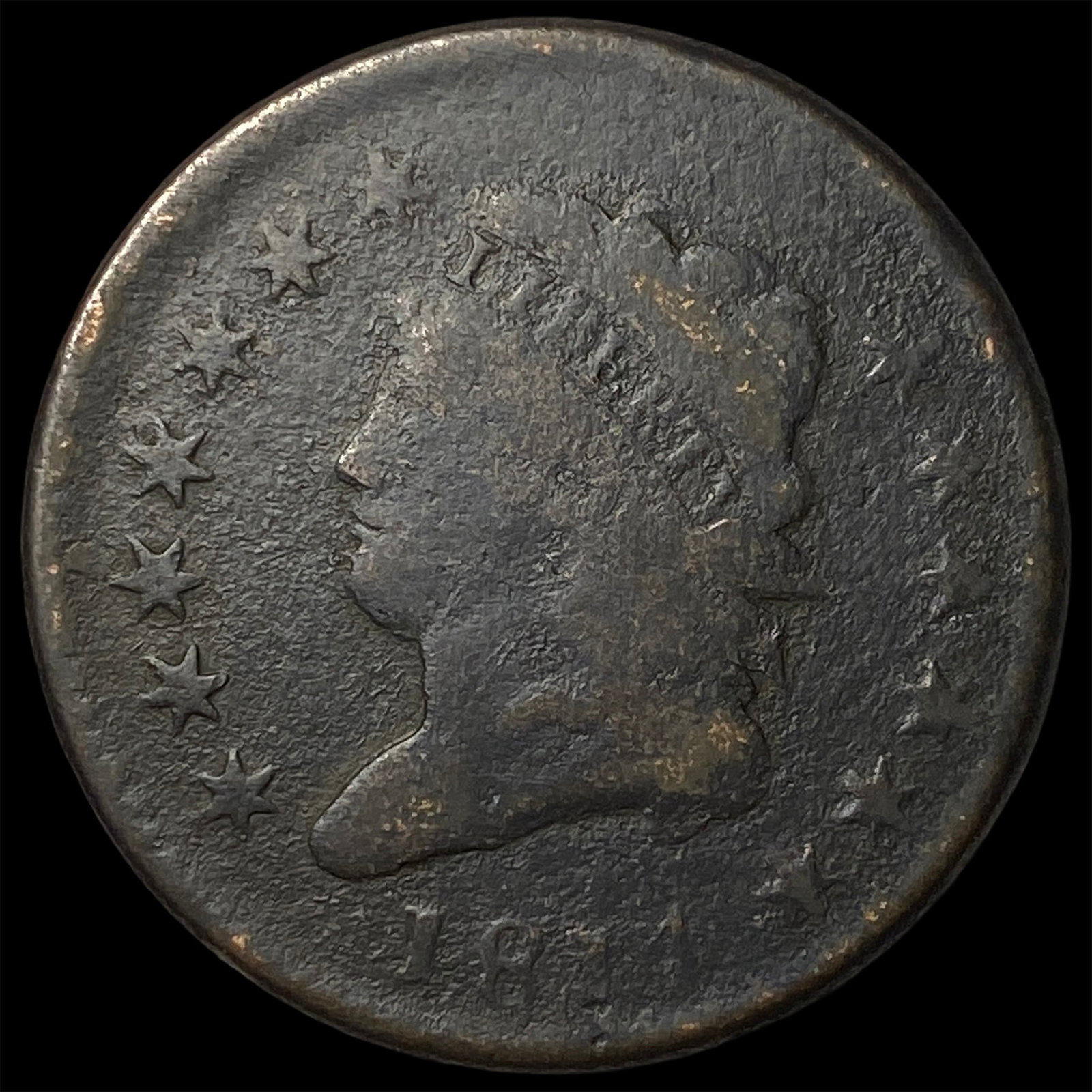 1811 Classic Head Large Cent NICELY CIRCULATED: 1811 Classic Head Large Cent NICELY CIRCULATED
