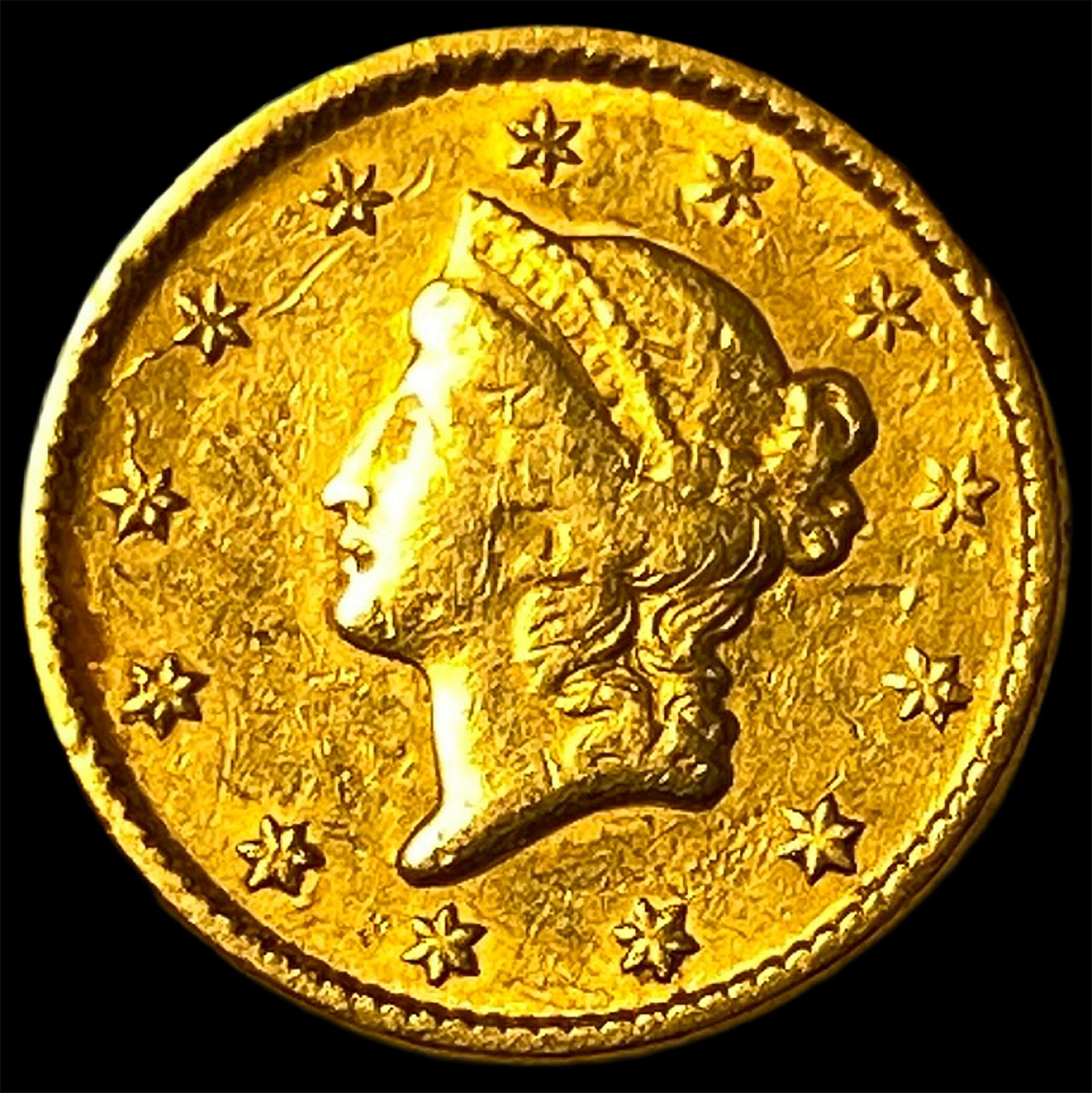 1861 Gold $1 Indian Princess Head HIGH GRADE: 1861 Gold $1 Indian Princess Head HIGH GRADE