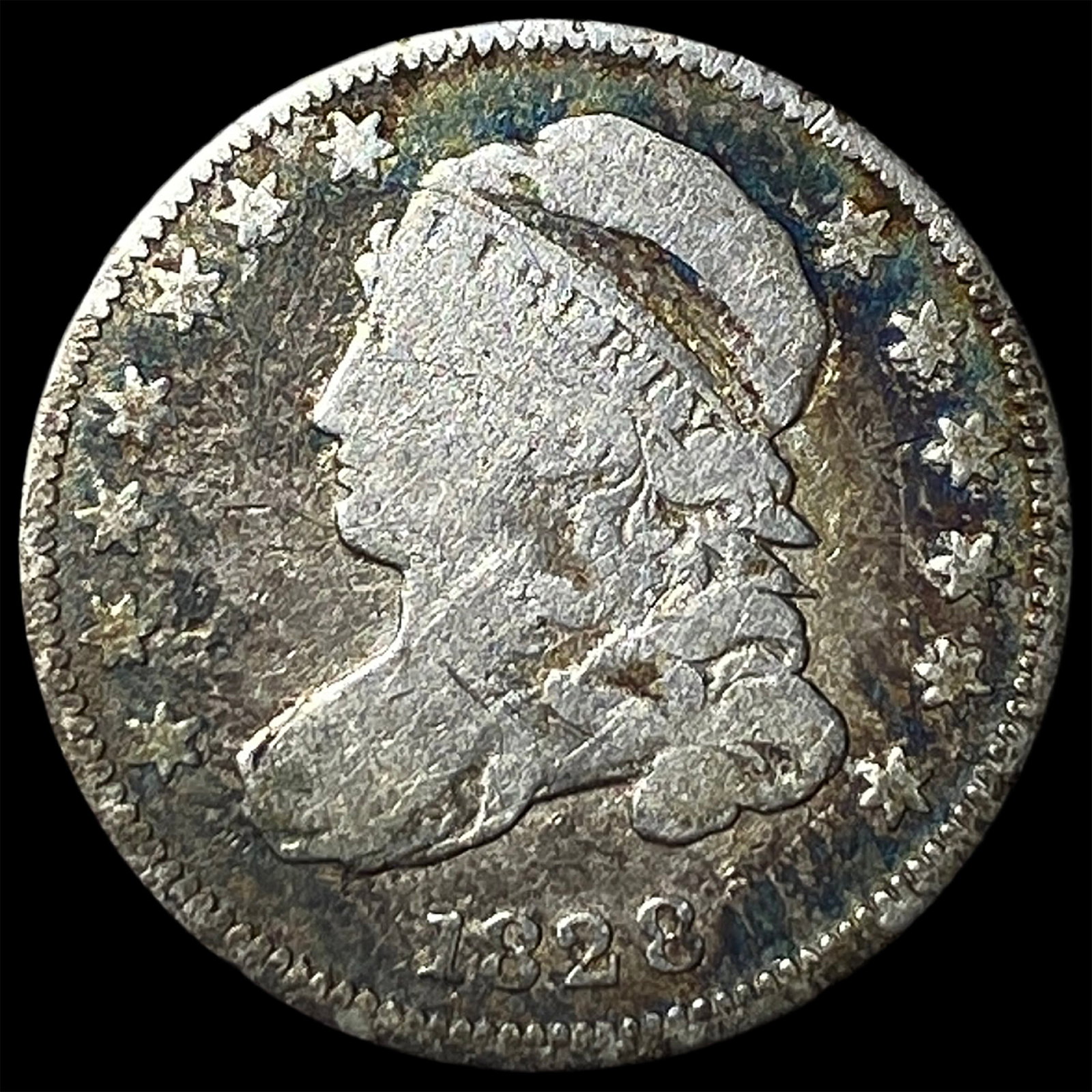 1828 Capped Bust Dime NICELY CIRCULATED: 1828 Capped Bust Dime NICELY CIRCULATED