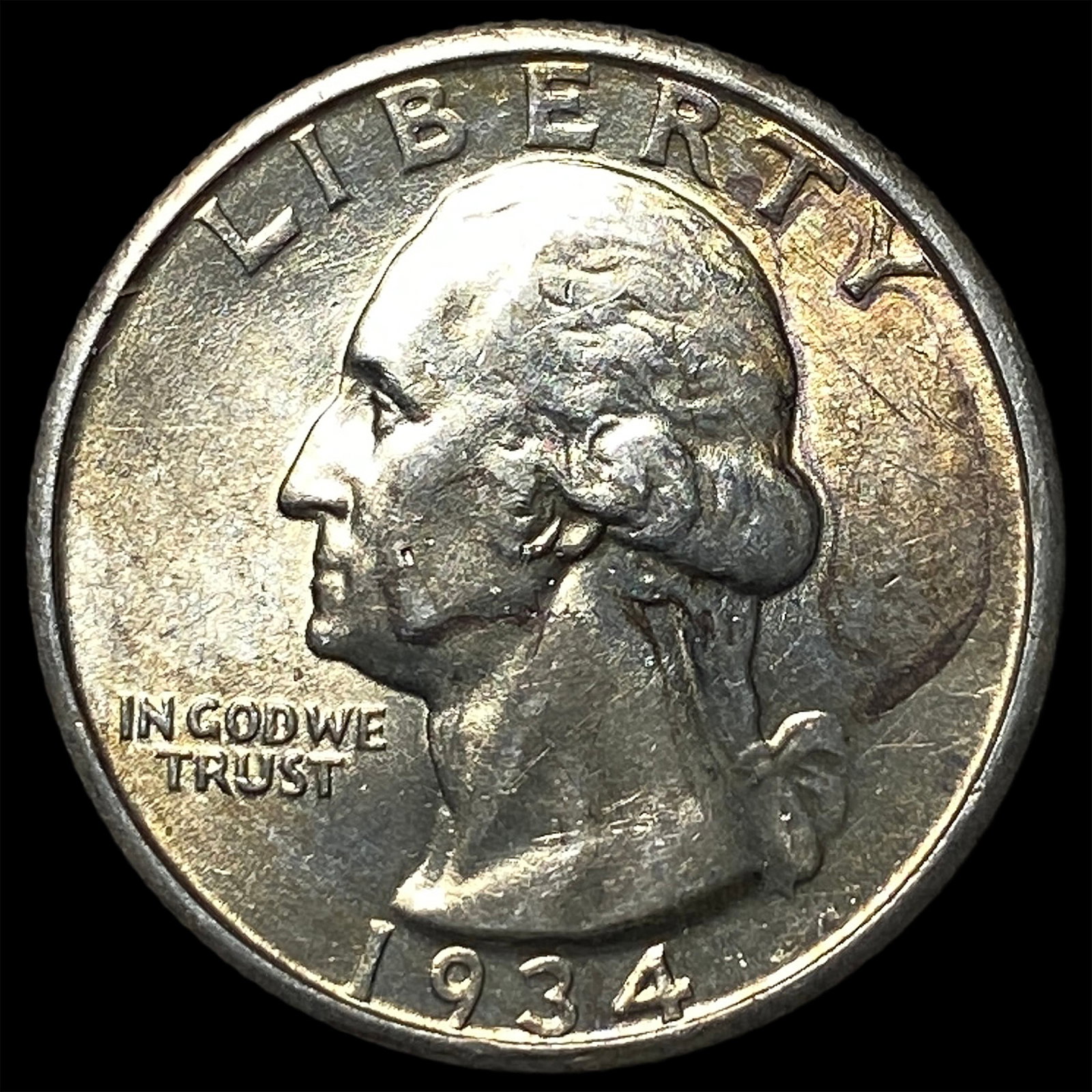 1934 Silver Washington Quarter UNCIRCULATED: 1934 Silver Washington Quarter UNCIRCULATED