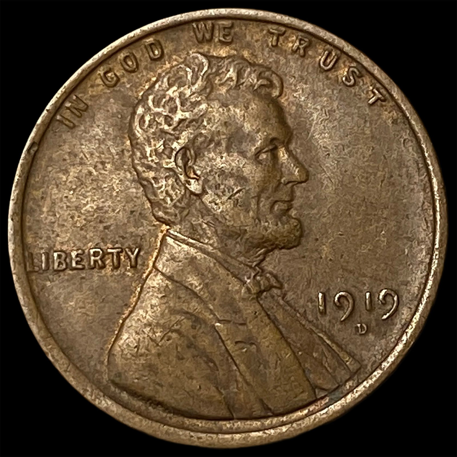 1919-D Lincoln Wheat Cent CLOSELY UNCIRCULATED: 1919-D Lincoln Wheat Cent CLOSELY UNCIRCULATED