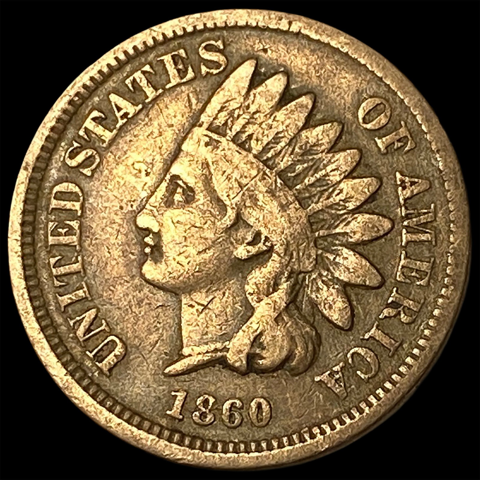 1860 Indian Head Cent LIGHTLY CIRCULATED (1 of 2)