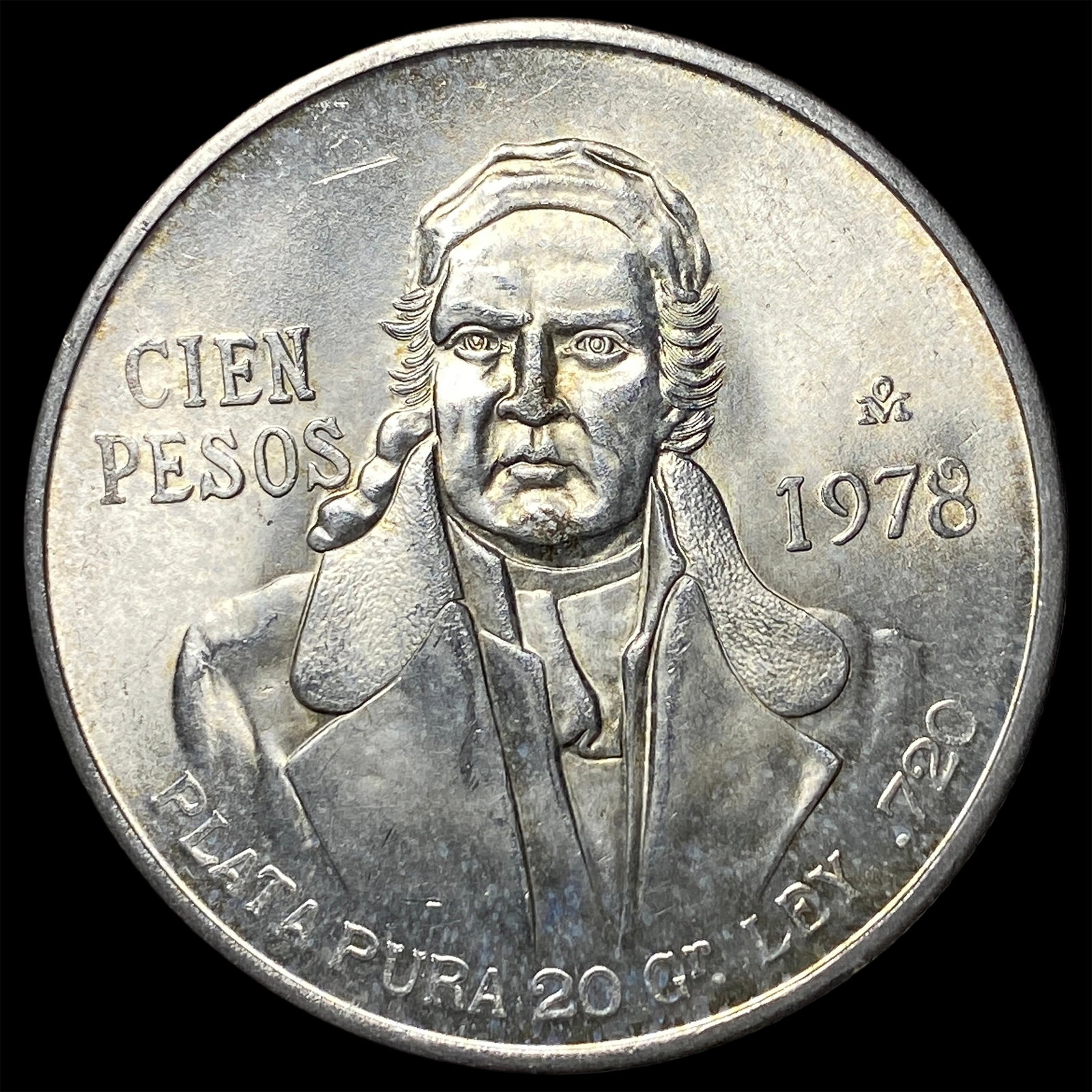 1978 Mexico Silver 100 Pesos CHOICE BU: 1978 Mexico Silver 100 Pesos CHOICE BU