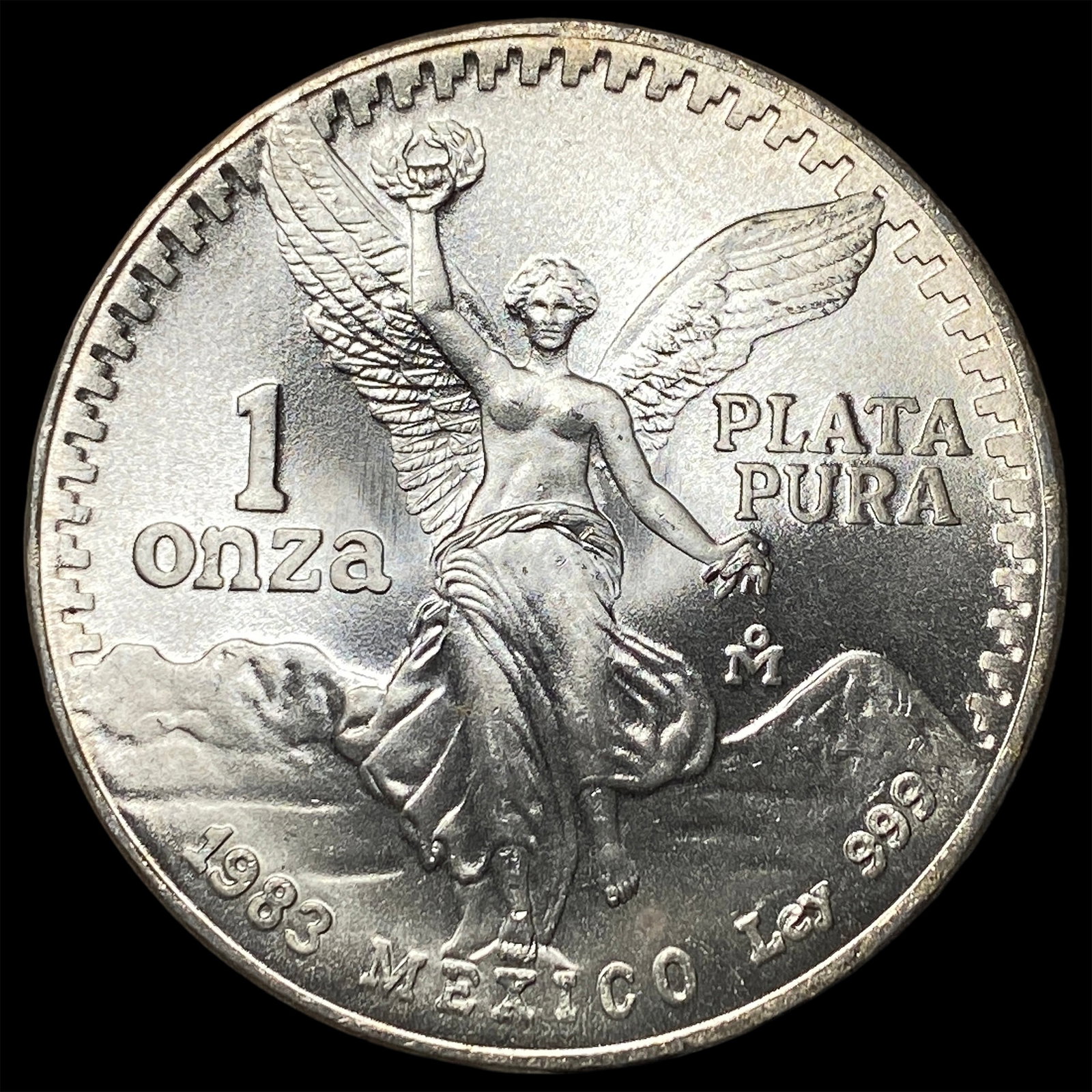 1983 Mexico Silver 1 Onza Libertad SUPERB GEM BU: 1983 Mexico Silver 1 Onza Libertad SUPERB GEM BU