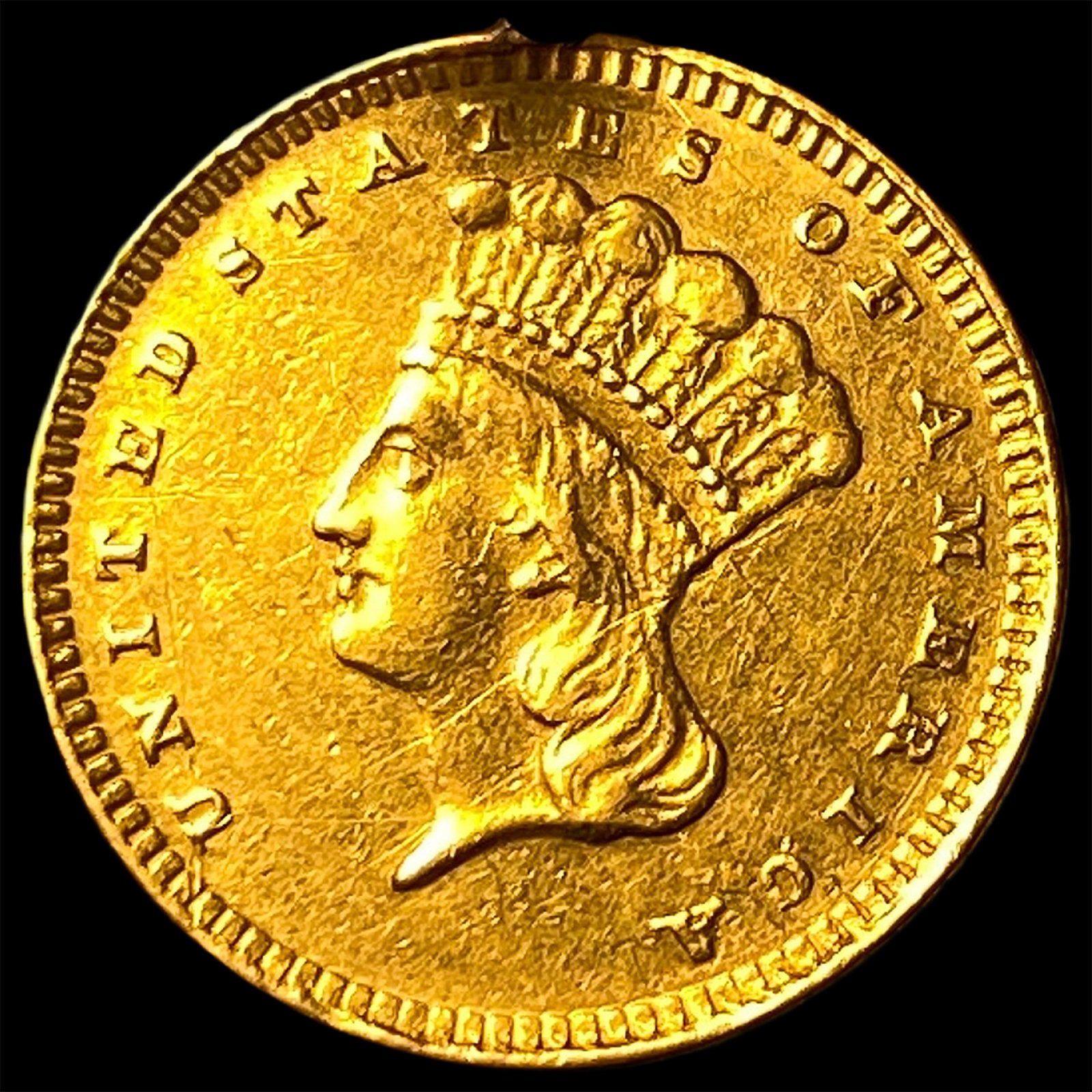 1873 Gold $1 Indian Head HIGH GRADE: 1873 Gold $1 Indian Head HIGH GRADE