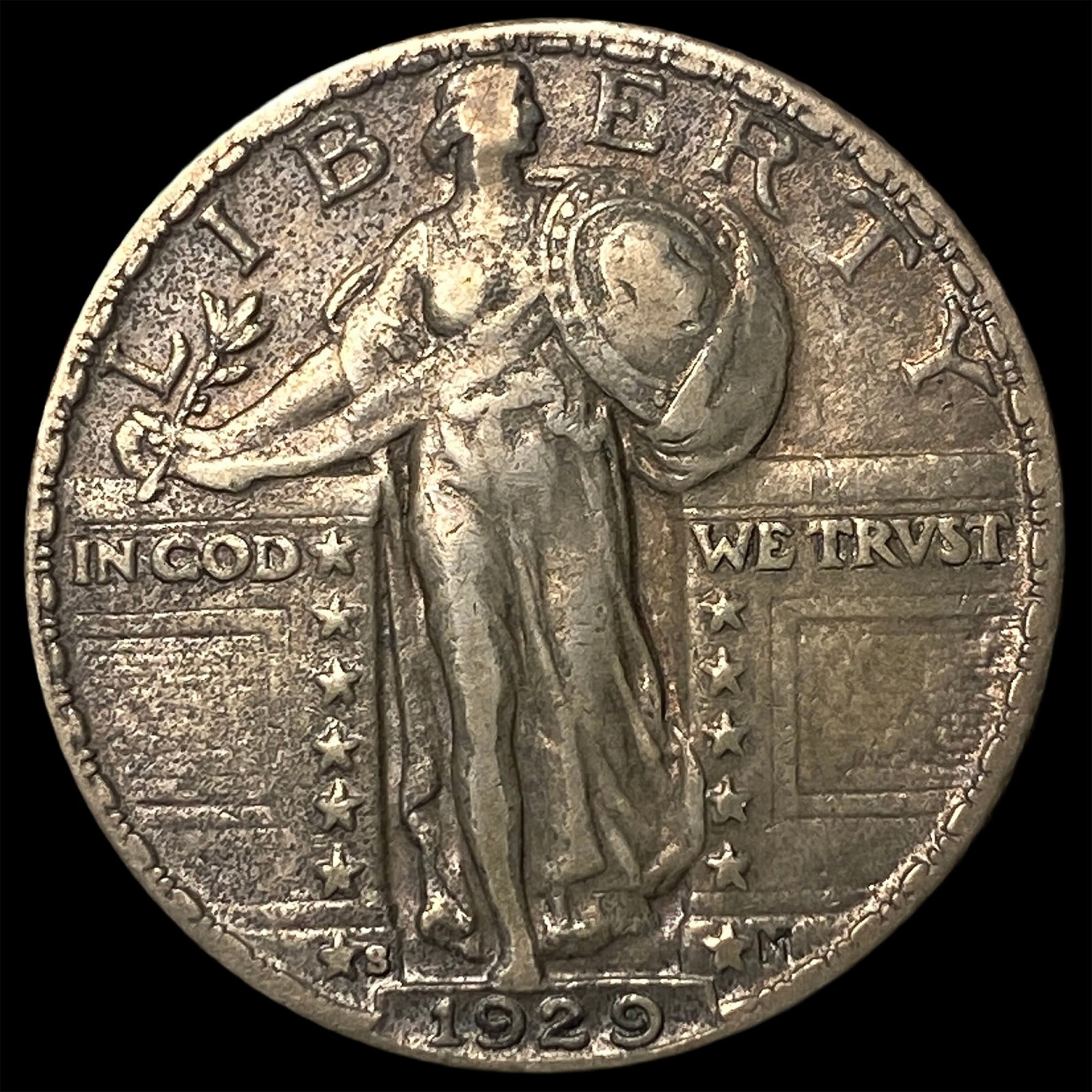1929-S Silver Standing Liberty Quarter CLOSELY UNCIRCULATED: 1929-S Silver Standing Liberty Quarter CLOSELY UNCIRCULATED