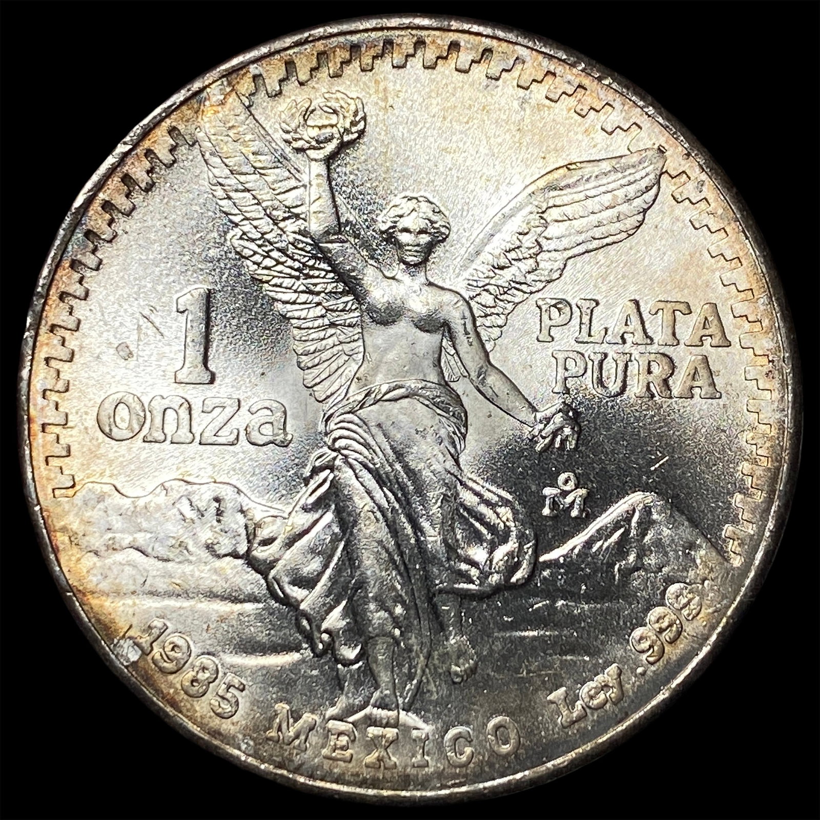 1985 Mexico Silver 1 Onza Libertad SUPERB GEM BU: 1985 Mexico Silver 1 Onza Libertad SUPERB GEM BU
