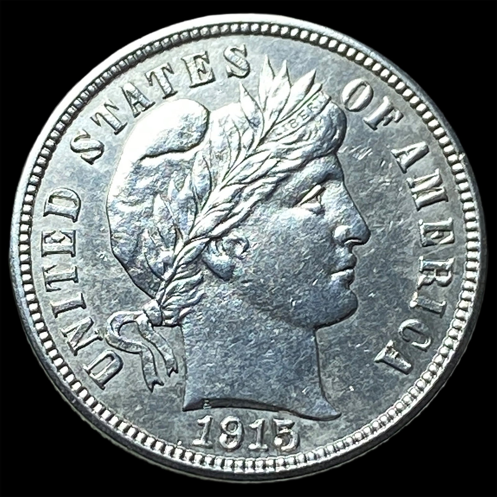 1915-S Silver Barber Dime UNCIRCULATED: 1915-S Silver Barber Dime UNCIRCULATED