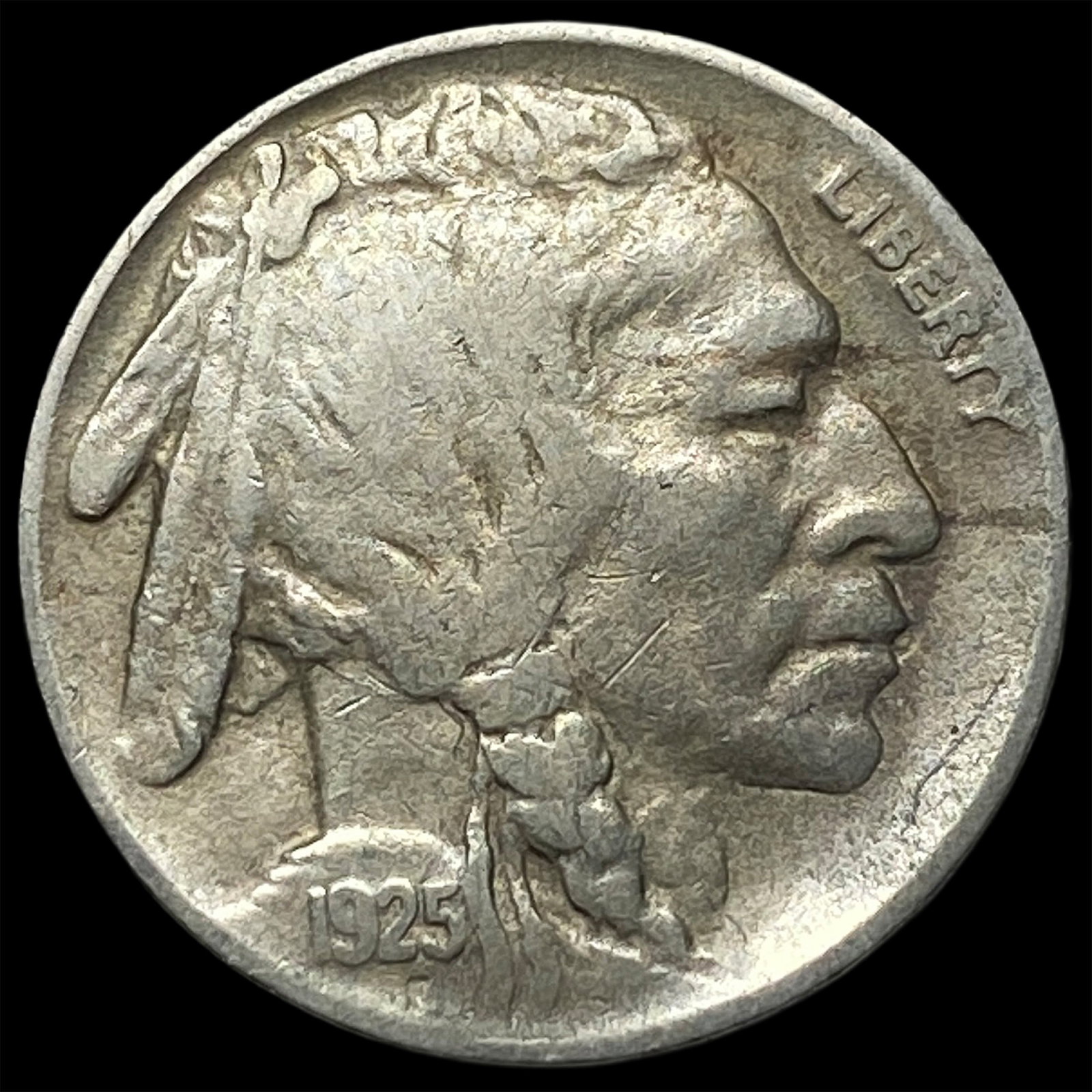 1925-S Buffalo Nickel NEARLY UNCIRCULATED: 1925-S Buffalo Nickel NEARLY UNCIRCULATED