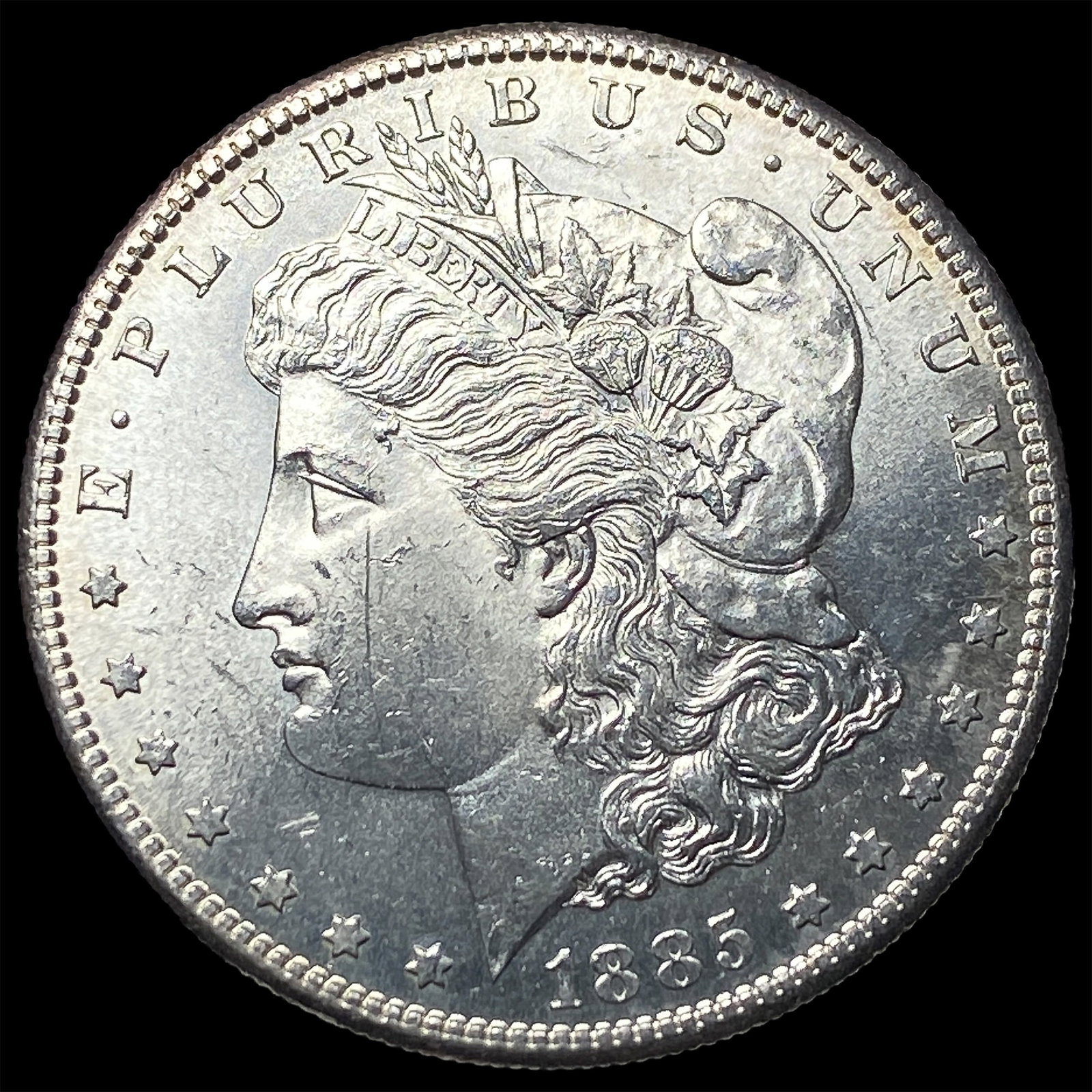 1885-S Silver Morgan Dollar CHOICE BU: 1885-S Silver Morgan Dollar CHOICE BU