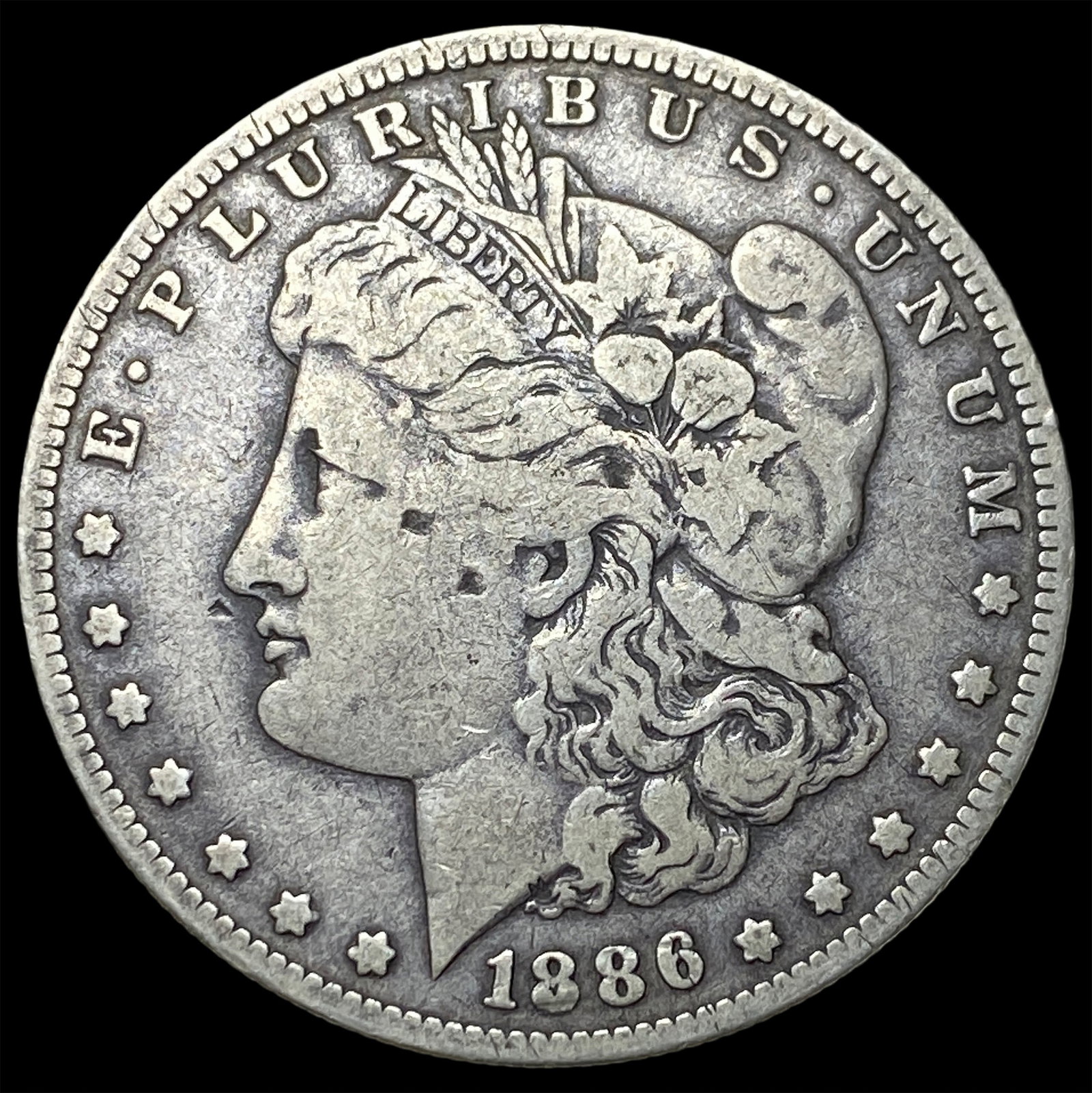 1886-O Silver Morgan Dollar LIGHTLY CIRCULATED (1 of 2)