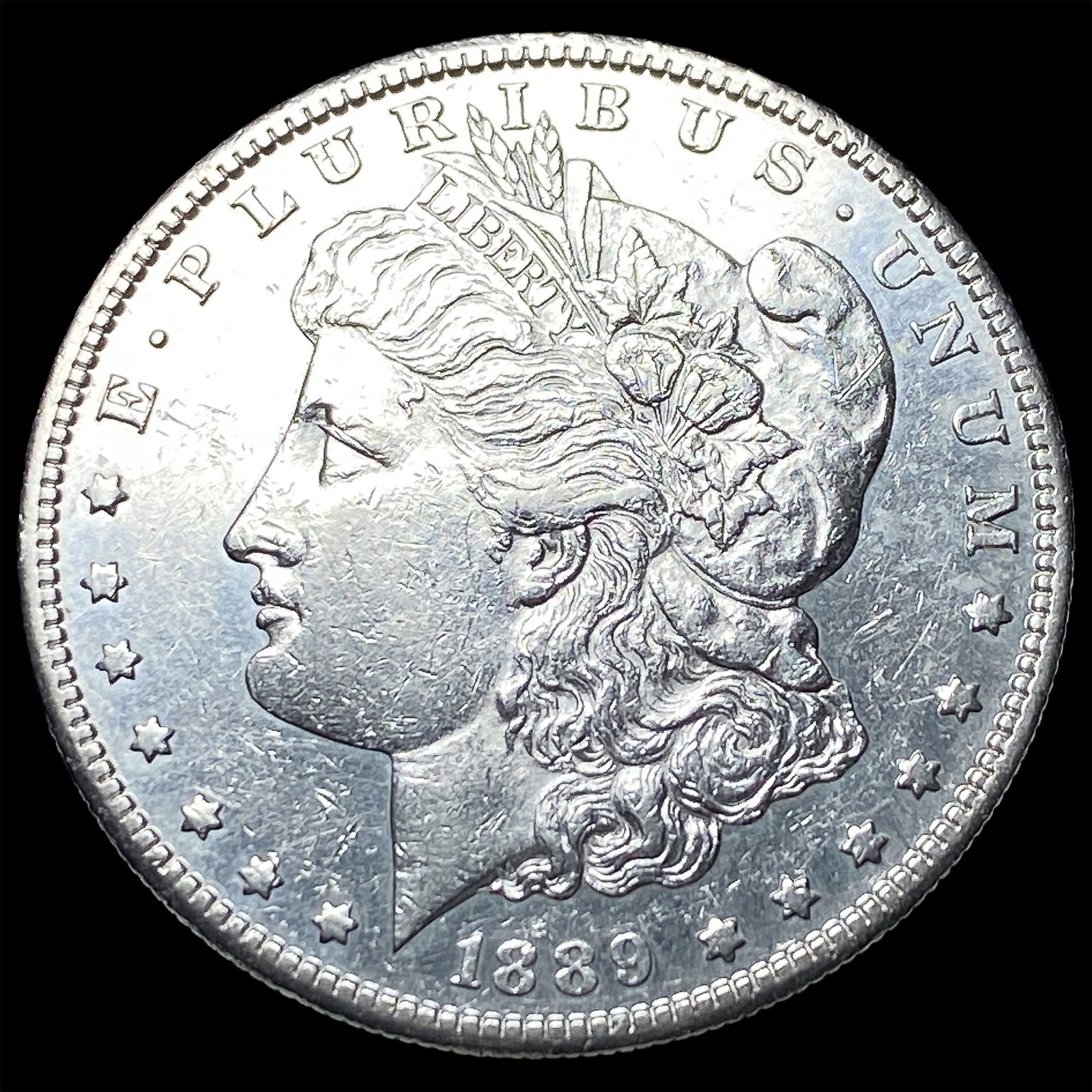 1889-S Silver Morgan Dollar CHOICE AU: 1889-S Silver Morgan Dollar CHOICE AU