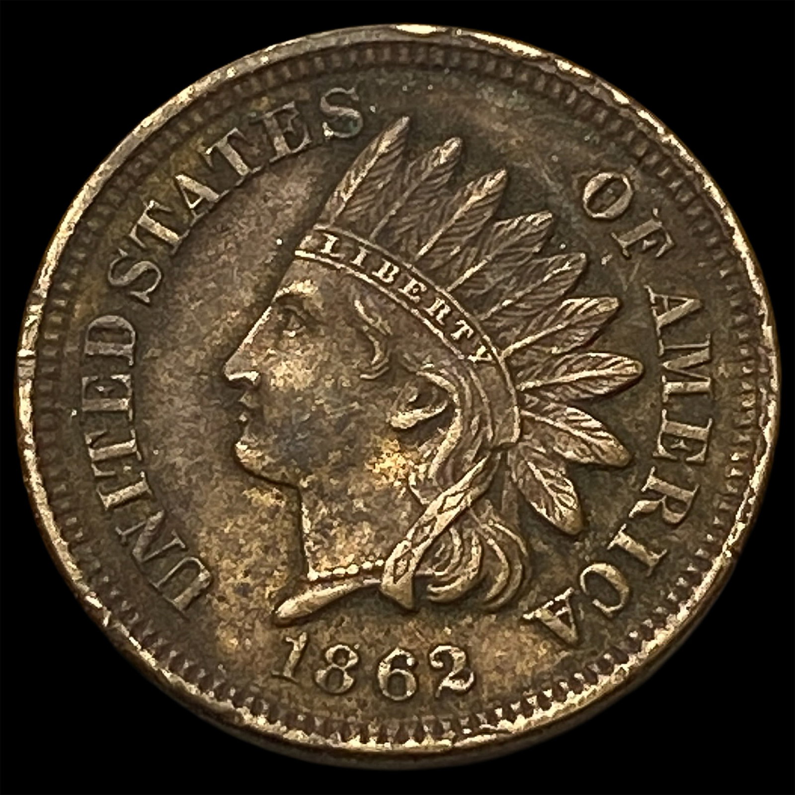 1862 Indian Head Cent CLOSELY UNCIRCULATED: 1862 Indian Head Cent CLOSELY UNCIRCULATED