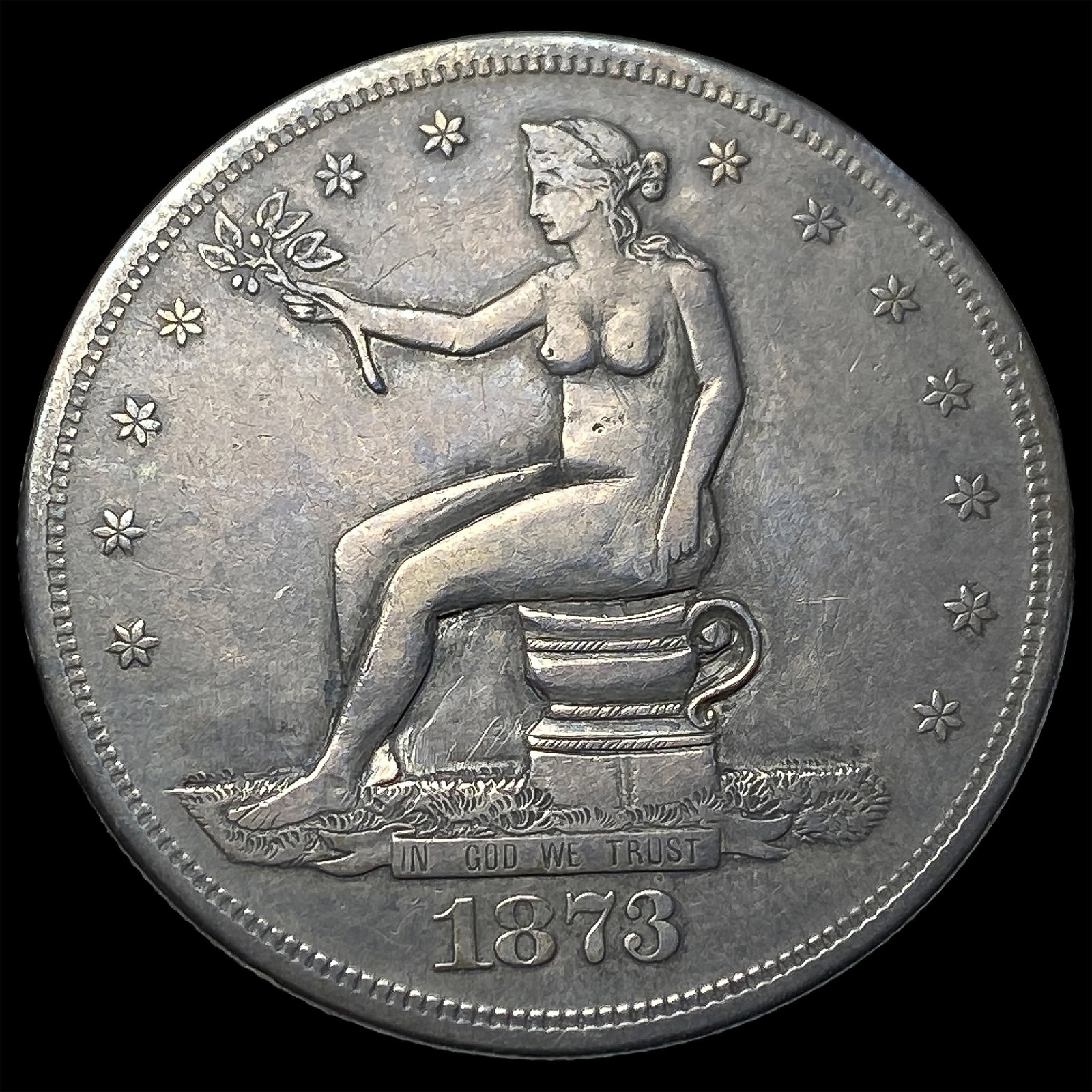 1873-S Silver Trade Dollar HIGH GRADE: 1873-S Silver Trade Dollar HIGH GRADE