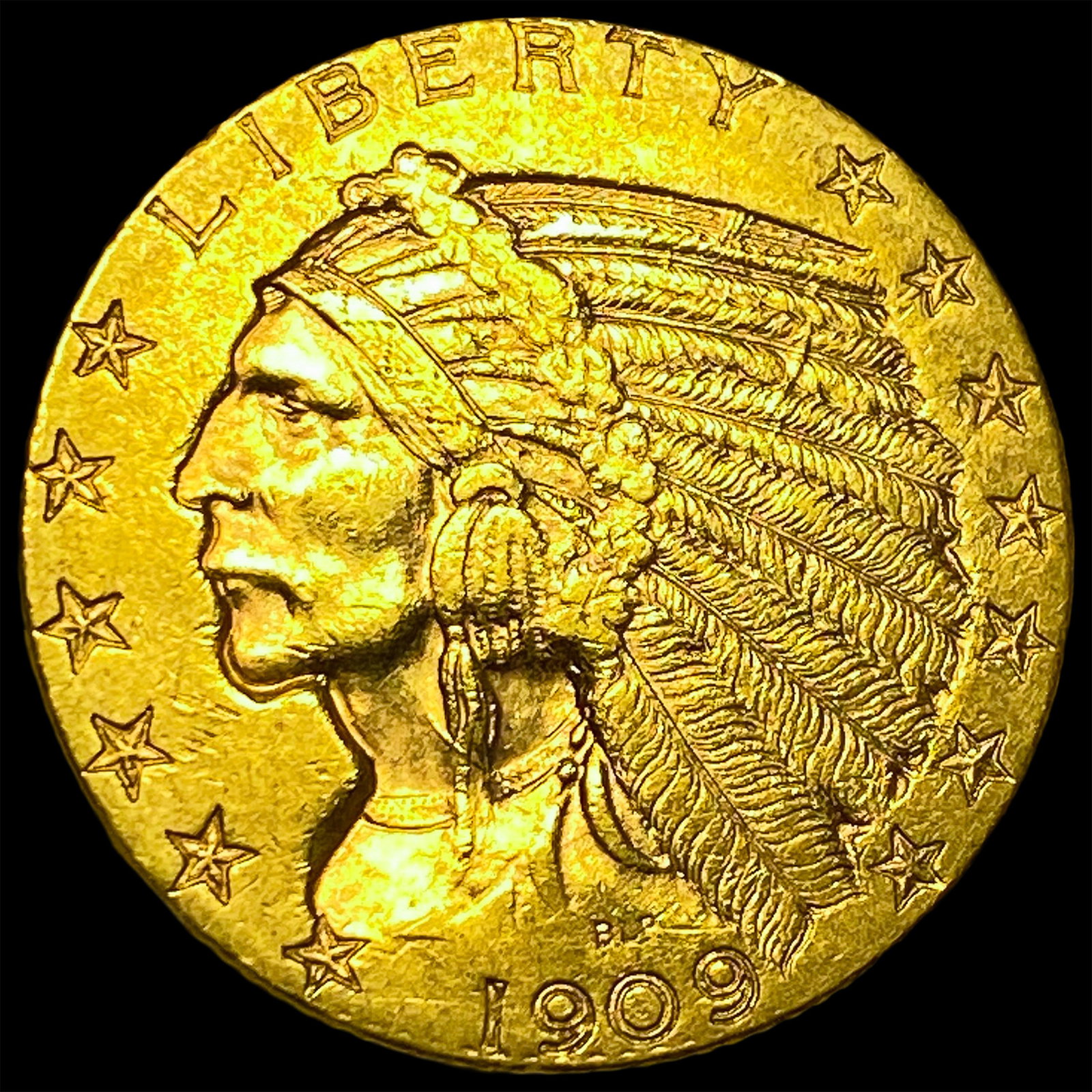 1909-D Indian Head Half Eagle $5 Gold UNCIRCULATED (1 of 2)