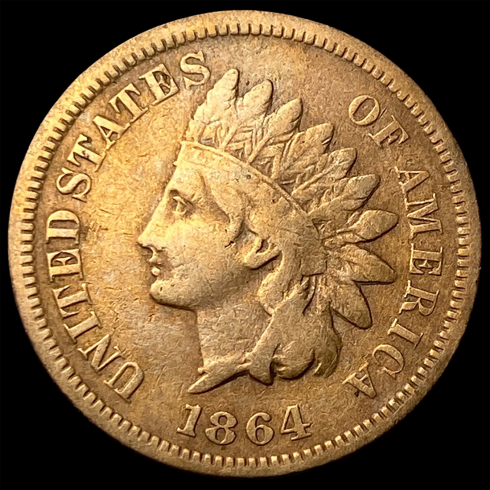 1864 Indian Head Cent NEARLY UNCIRCULATED (1 of 2)