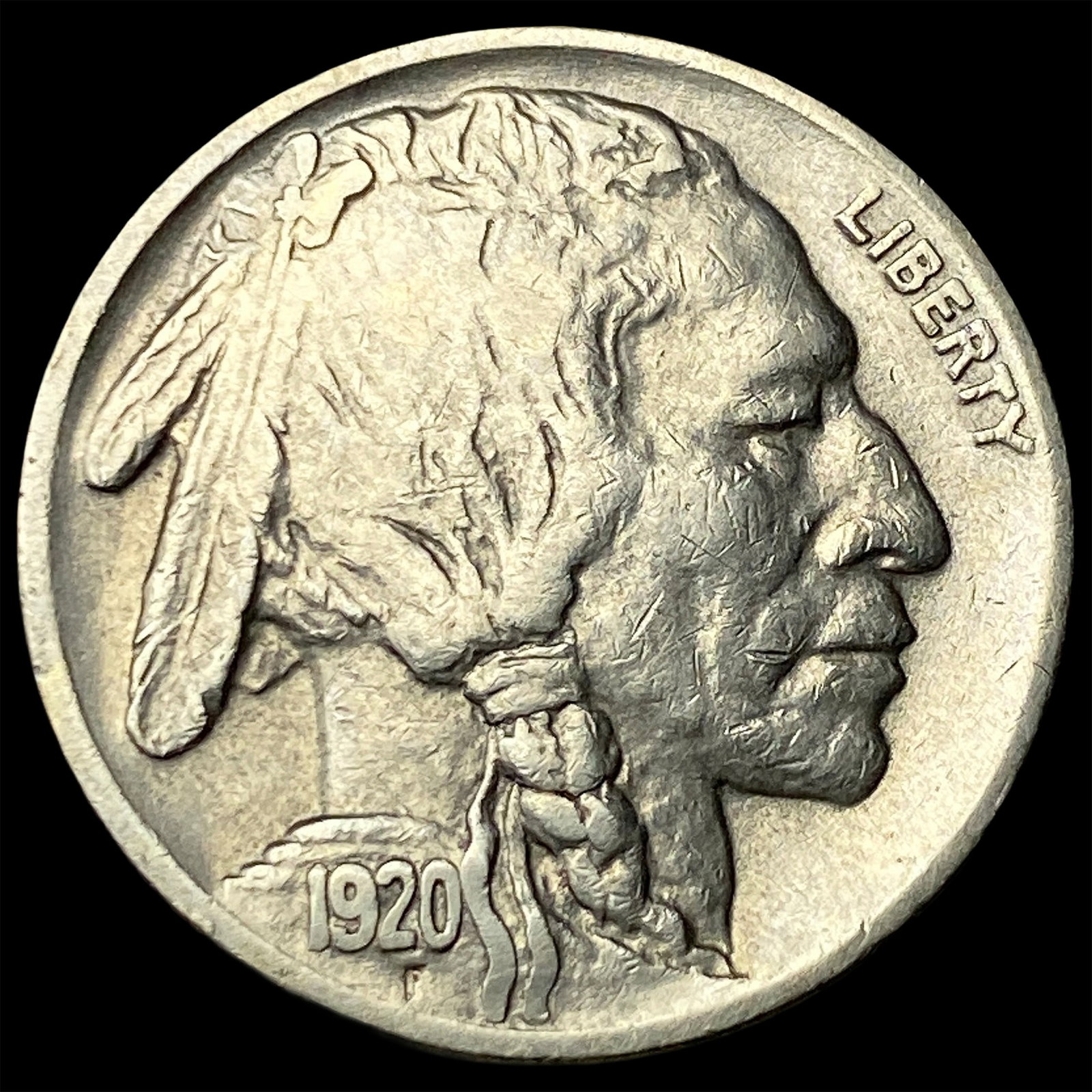 1920-D Buffalo Nickel CLOSELY UNCIRCULATED: 1920-D Buffalo Nickel CLOSELY UNCIRCULATED