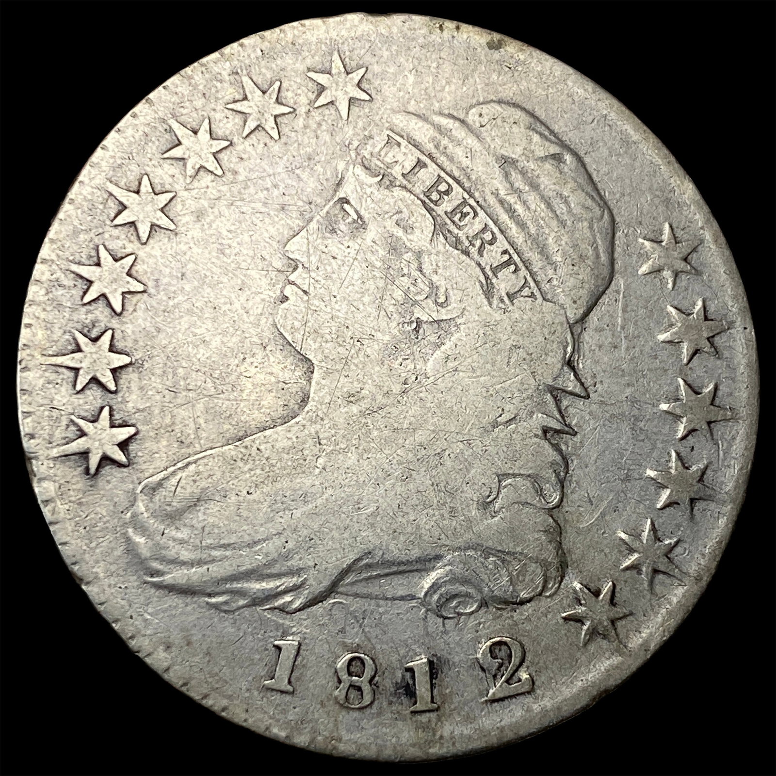 1812 Capped Bust Half Dollar NICELY CIRCULATED (1 of 2)