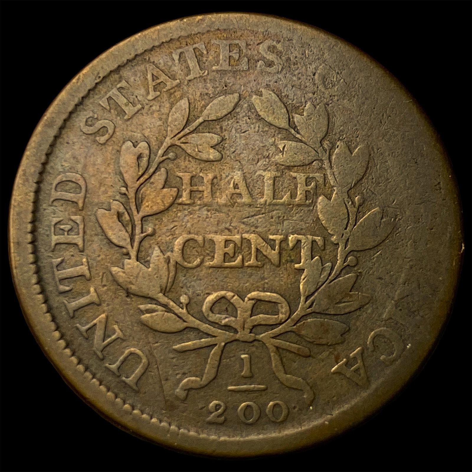 1808 Draped Bust Half Cent NICELY CIRCULATED - 2