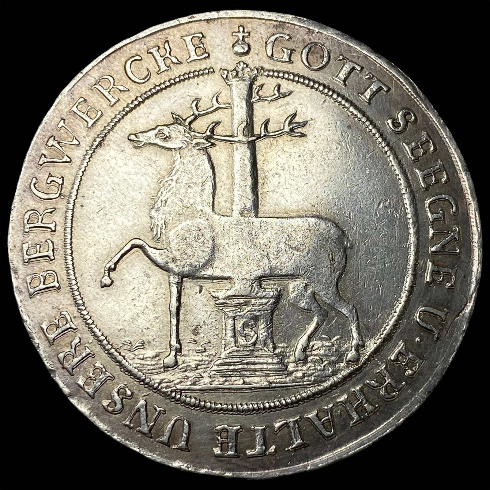1711 German States Stolberg 2/3 Taler CLOSELY UNCIRCULATED: 1711 German States Stolberg 2/3 Taler CLOSELY UNCIRCULATED