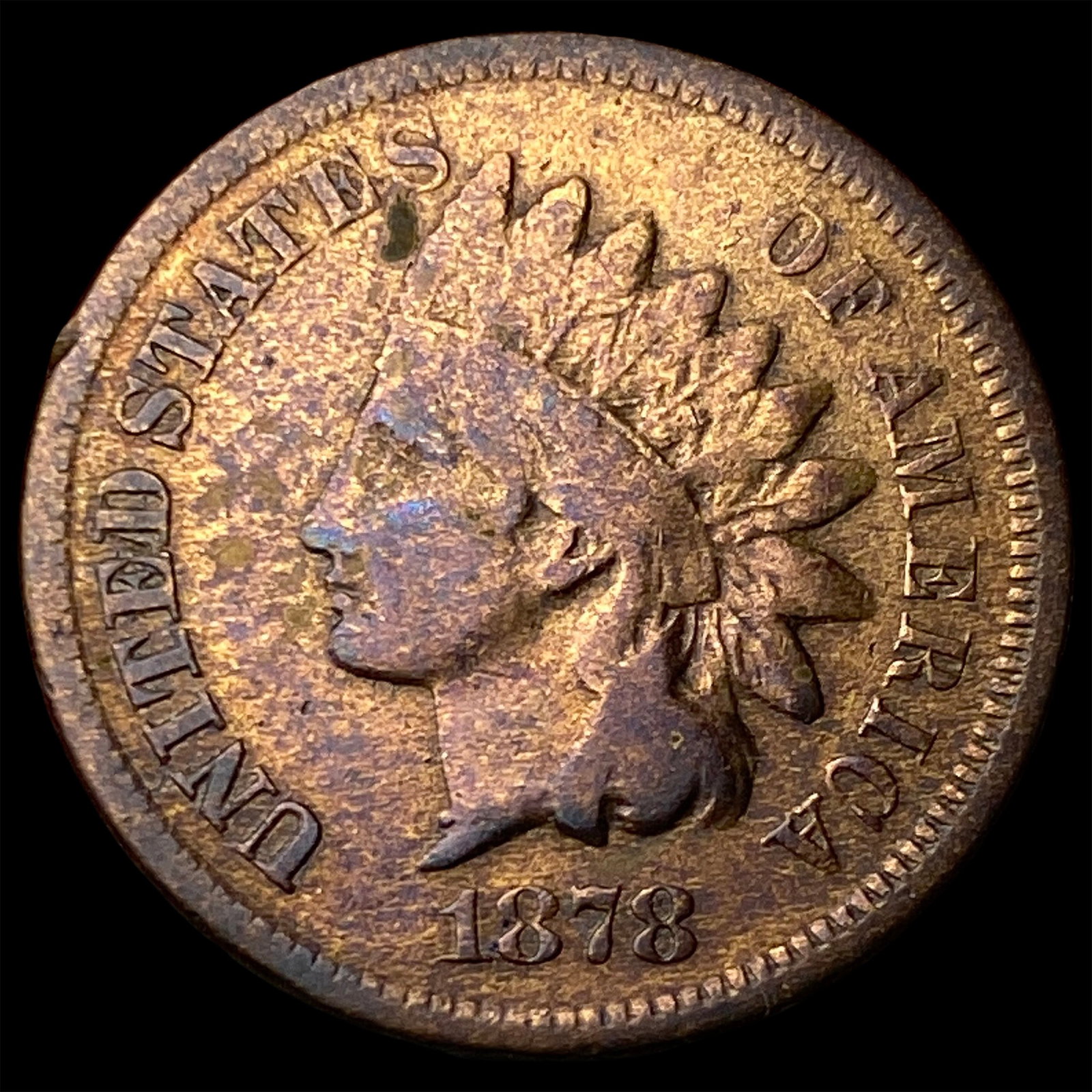 1878 Indian Head Cent LIGHTLY CIRCULATED: 1878 Indian Head Cent LIGHTLY CIRCULATED