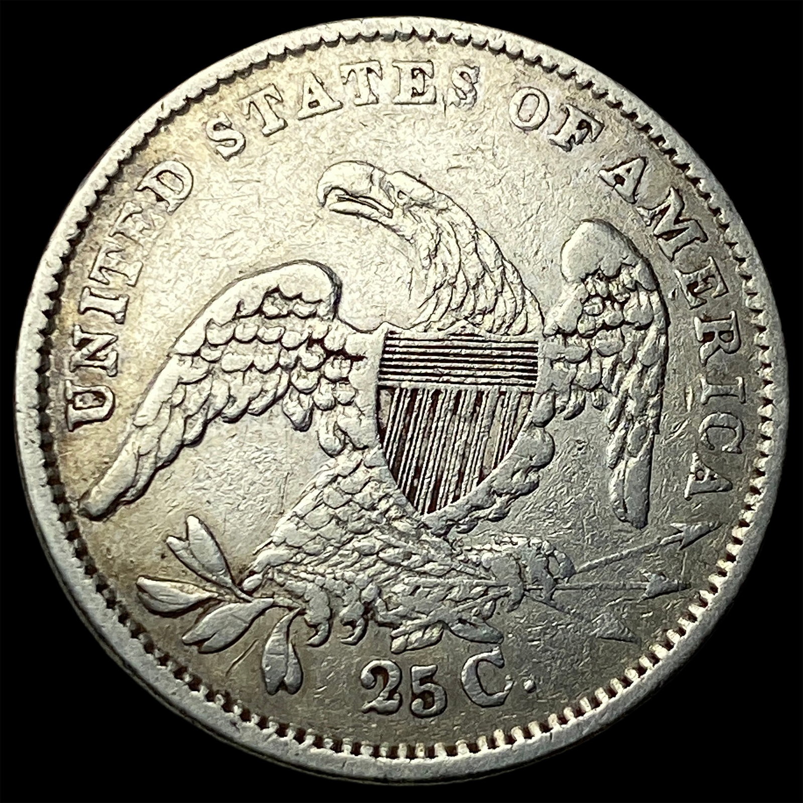 1834 Capped Bust Silver Quarter UNCIRCULATED - 2