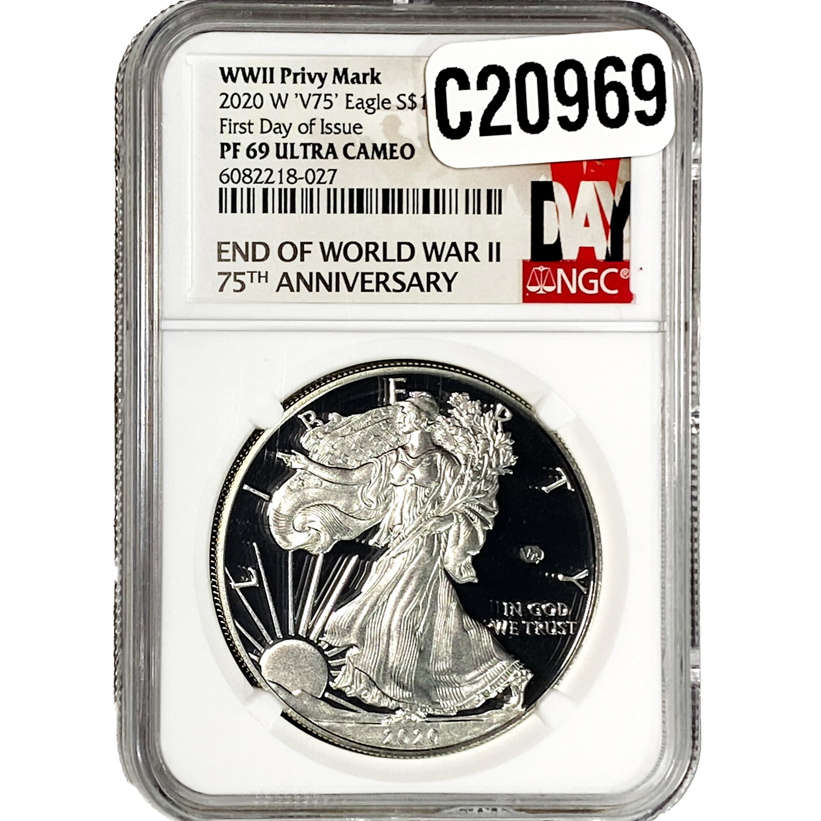 2020 Silver Eagle NGC PF69 UC (1 of 2)