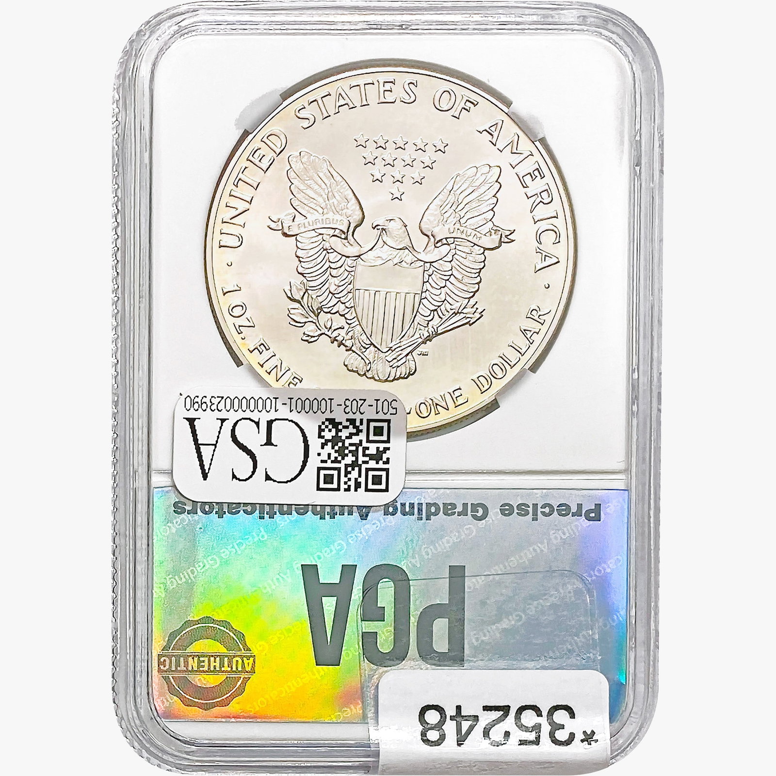 1988 American Silver Eagle PGA MS70 - 2