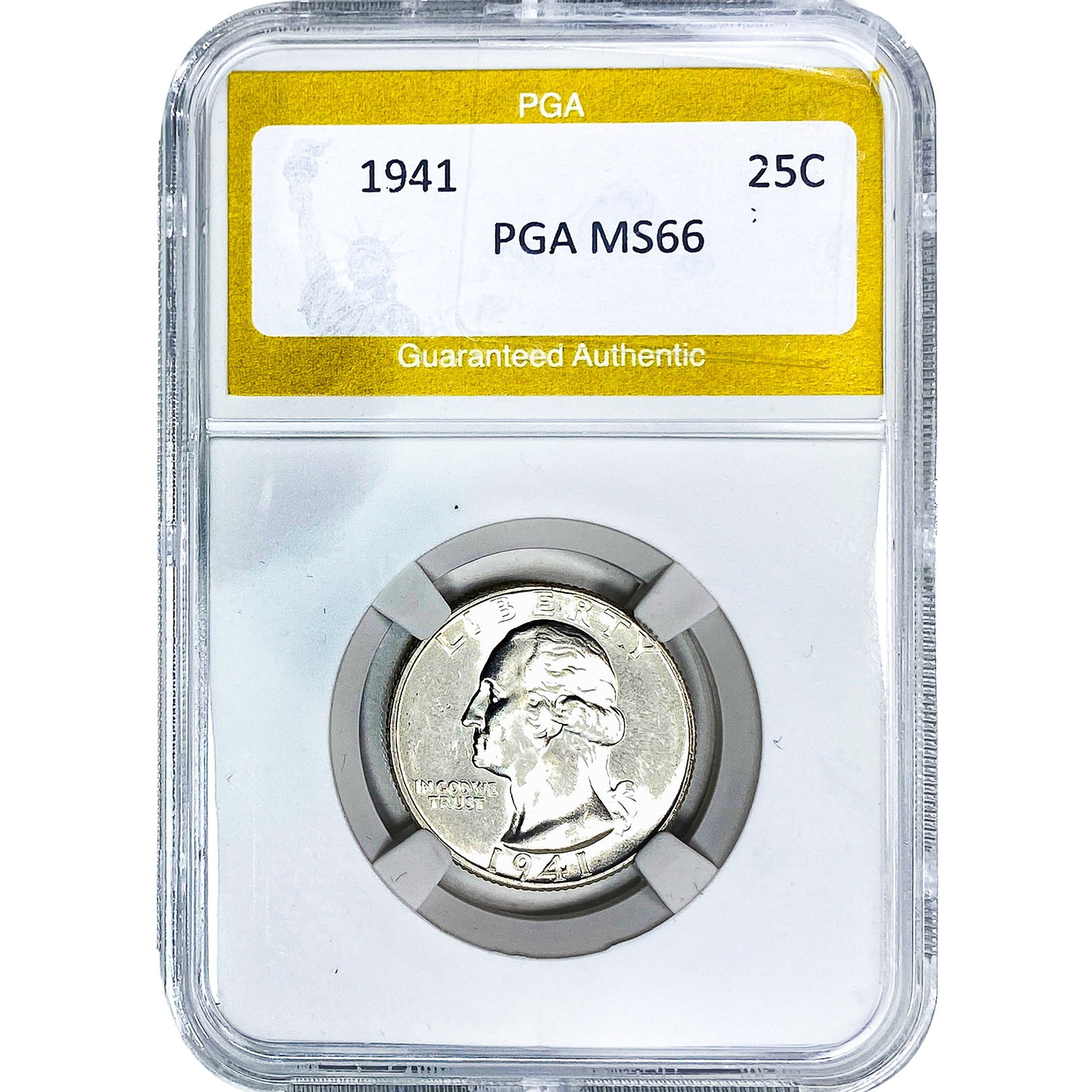 1941 Washington Silver Quarter PGA MS66: 1941 Washington Silver Quarter PGA MS66