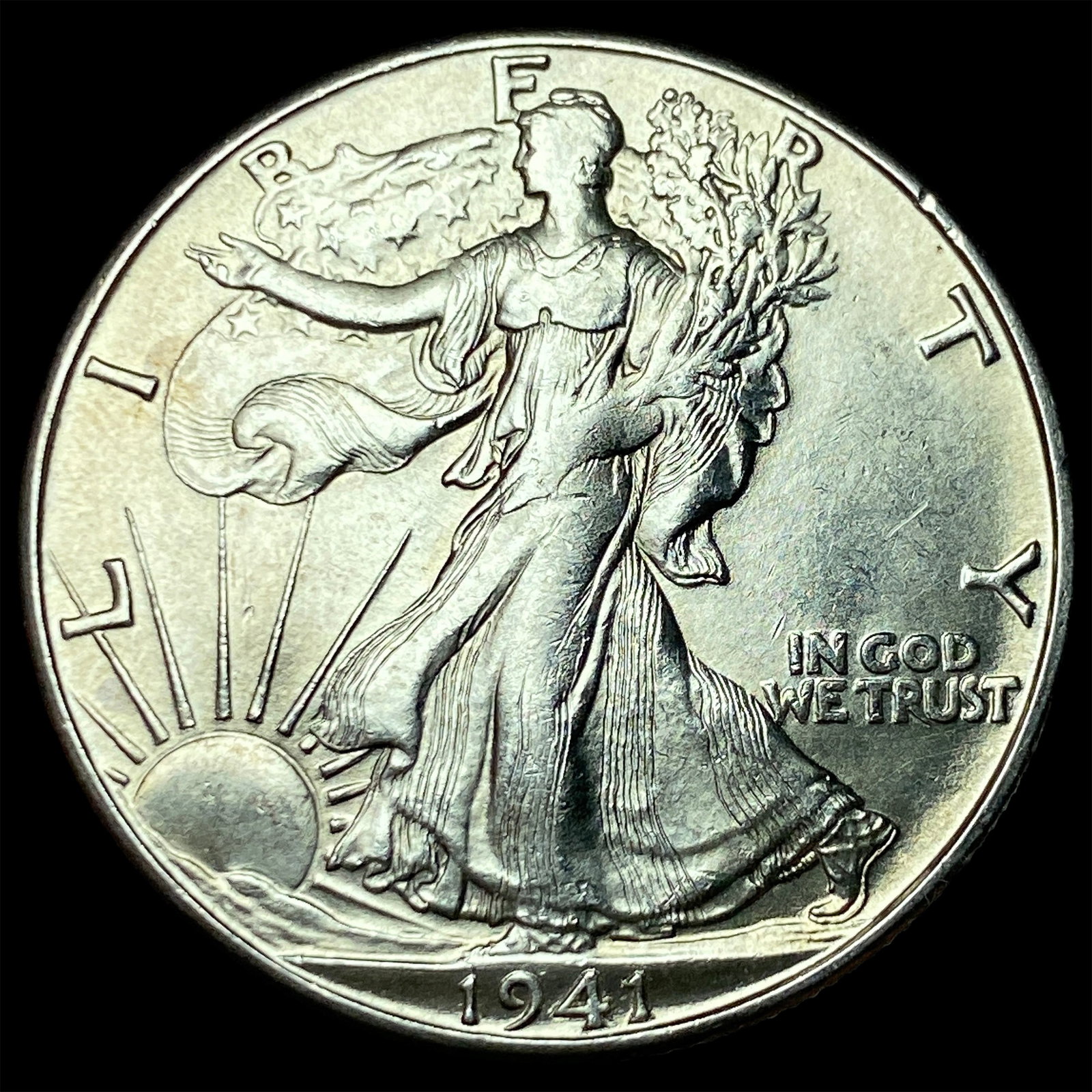 1941-D Silver Walking Liberty Half Dollar CHOICE BU: 1941-D Silver Walking Liberty Half Dollar CHOICE BU