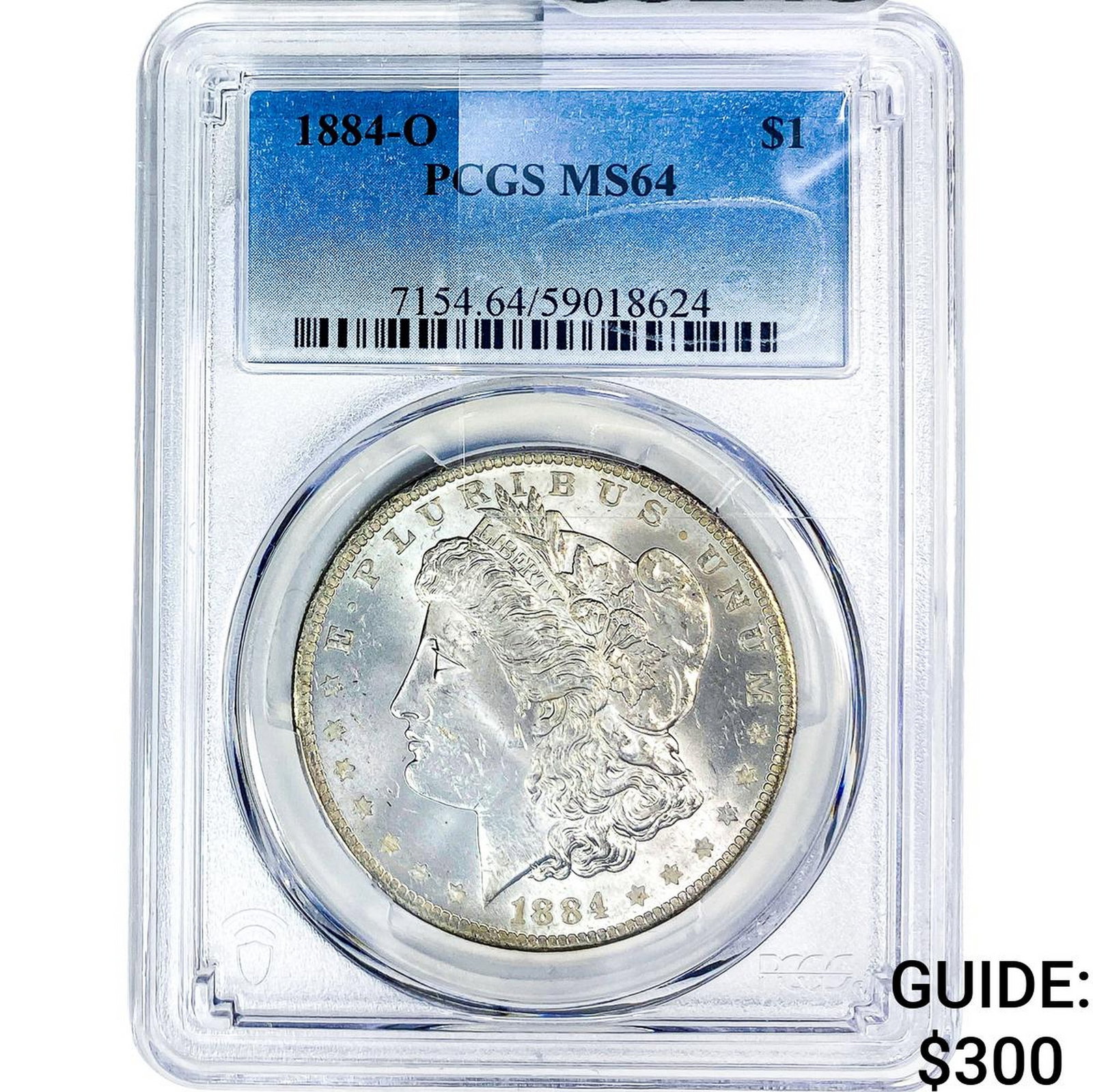 1884-O Morgan Silver Dollar PCGS MS64: 1884-O Morgan Silver Dollar PCGS MS64