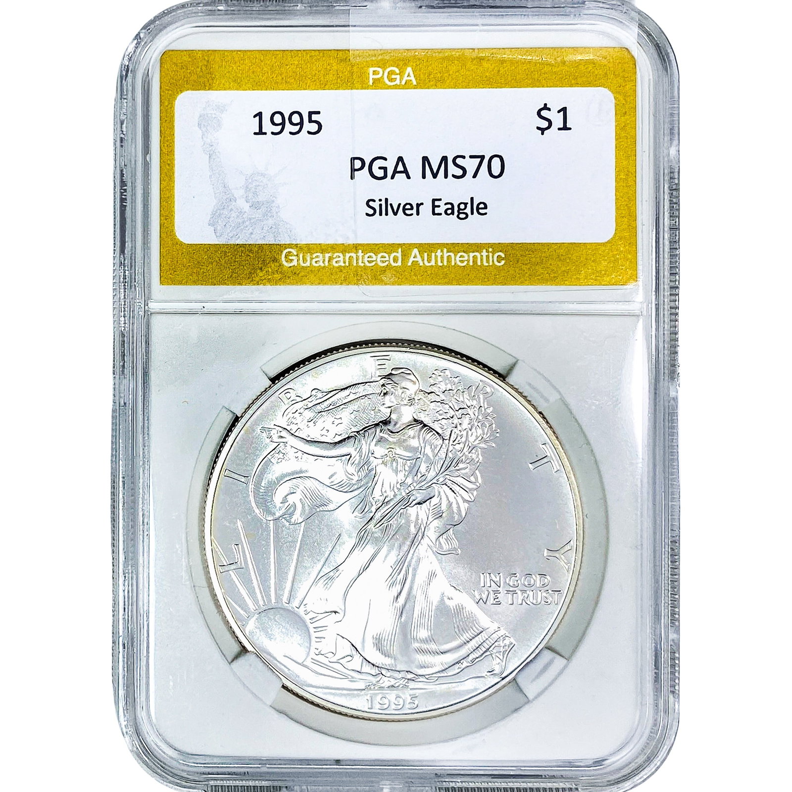 1995 Morgan Silver Dollar PGA MS70: 1995 Morgan Silver Dollar PGA MS70