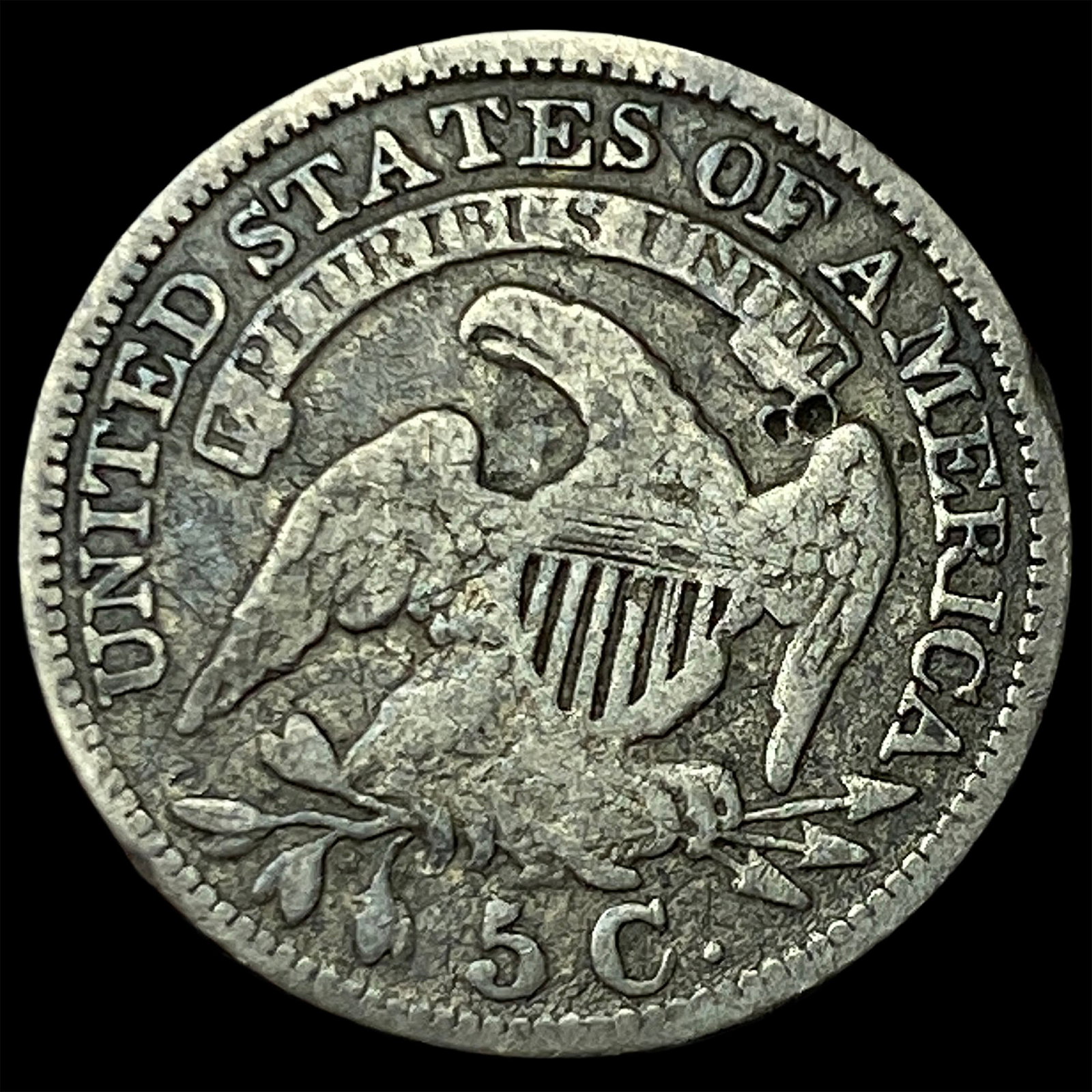 1830 Capped Bust Half Dime NICELY CIRCULATED - 2