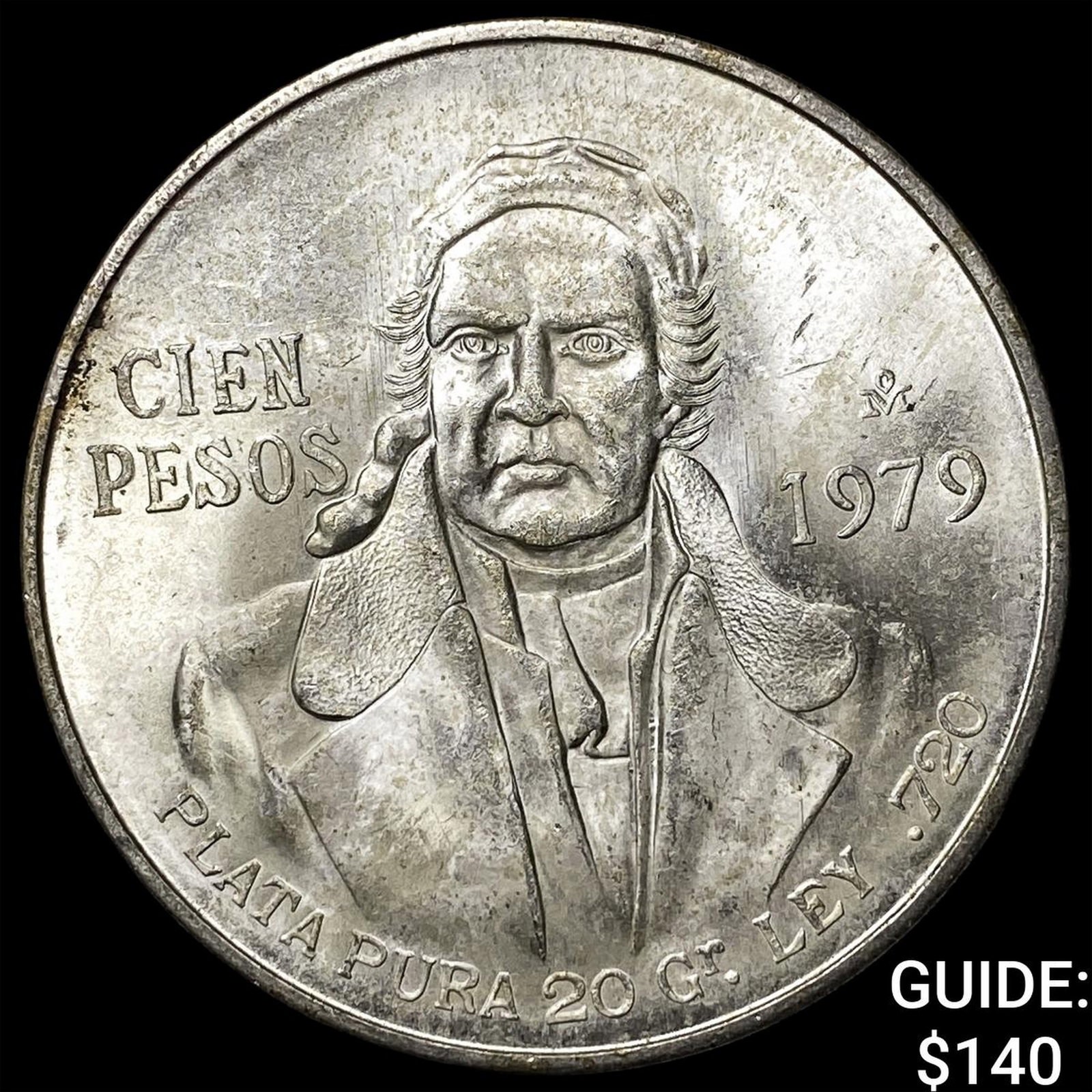 1979 Mexico Silver 100 Pesos .6428oz ASW: 1979 Mexico Silver 100 Pesos .6428oz ASW
